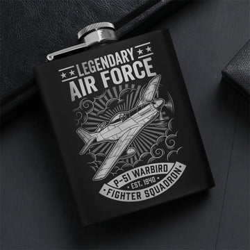 Legendary Air Force Tribute Gift Gift Hip Flask Set