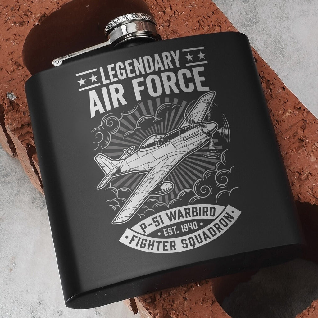 Legendary Air Force Tribute Gift Set Hip Flask Set