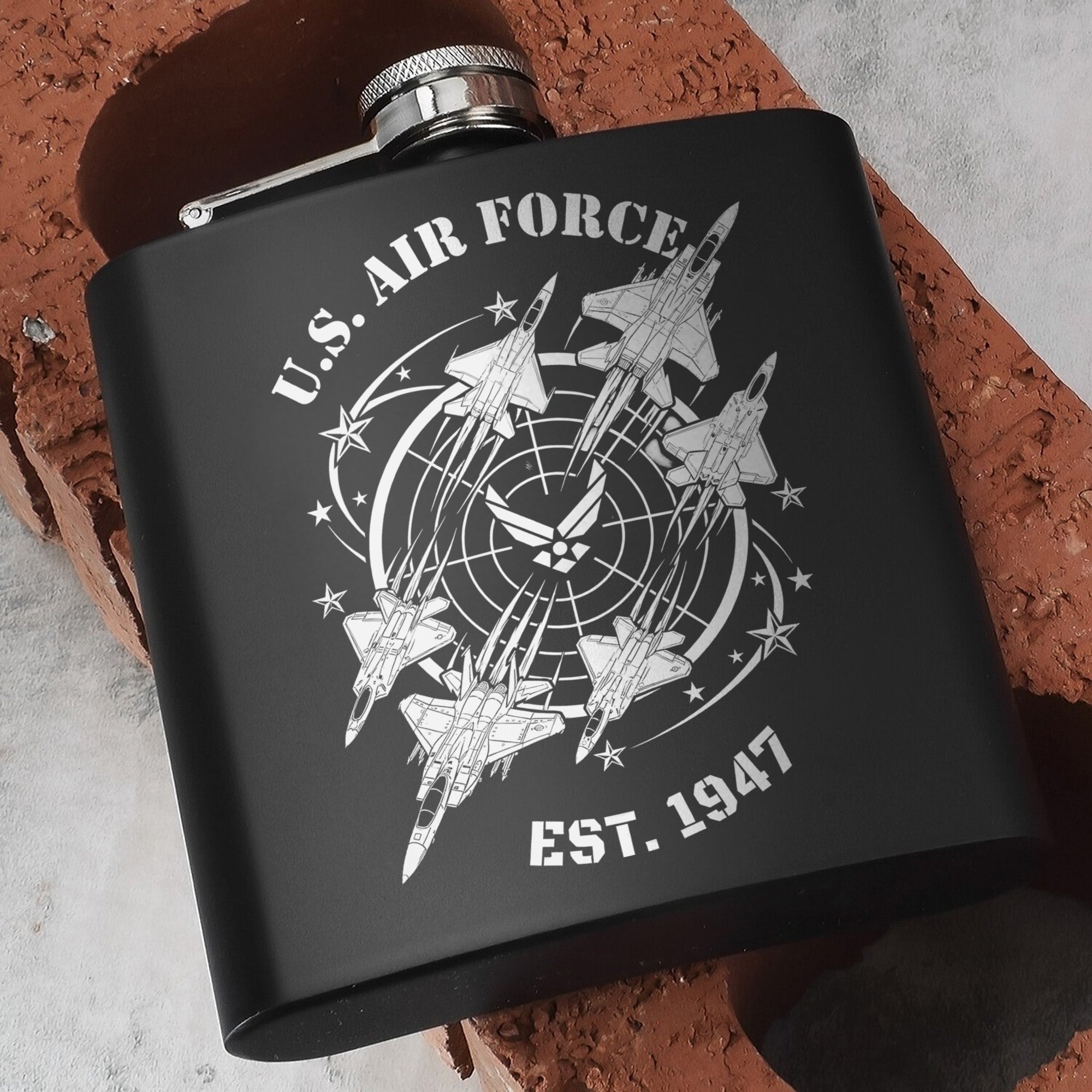 U.S. Air Force Heritage and Pride Gift Hip Flask Set