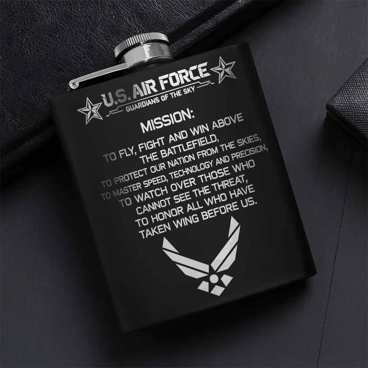 Proud Tribute to Air Force Service Hip Flask Set Main image