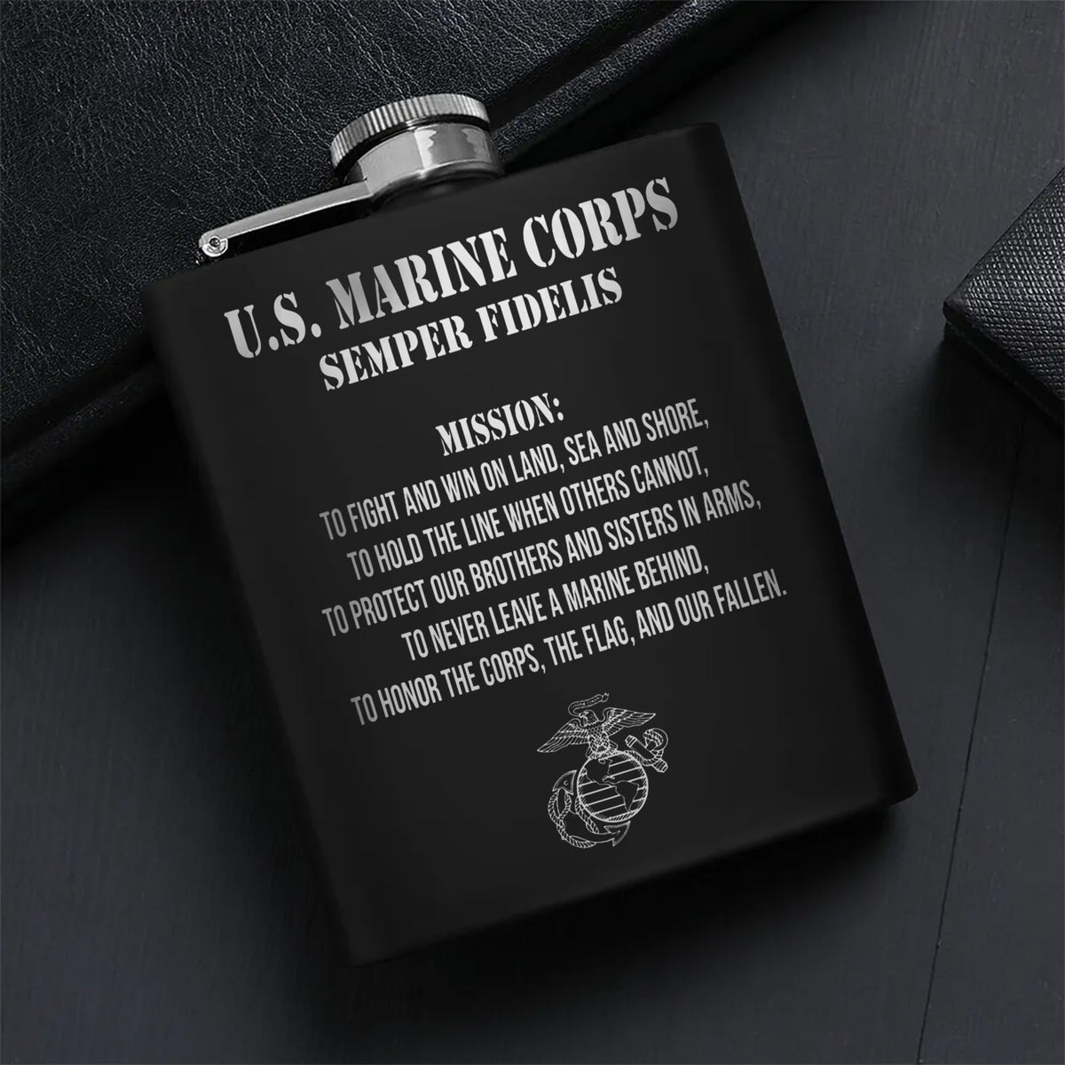 Semper Fidelis Marine Corps Tribute Hip Flask Set Main image