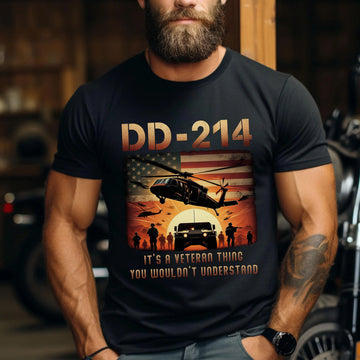 DD 214 It’s a Veteran Thing You Wouldn’t Understand US Military Pride T-Shirt