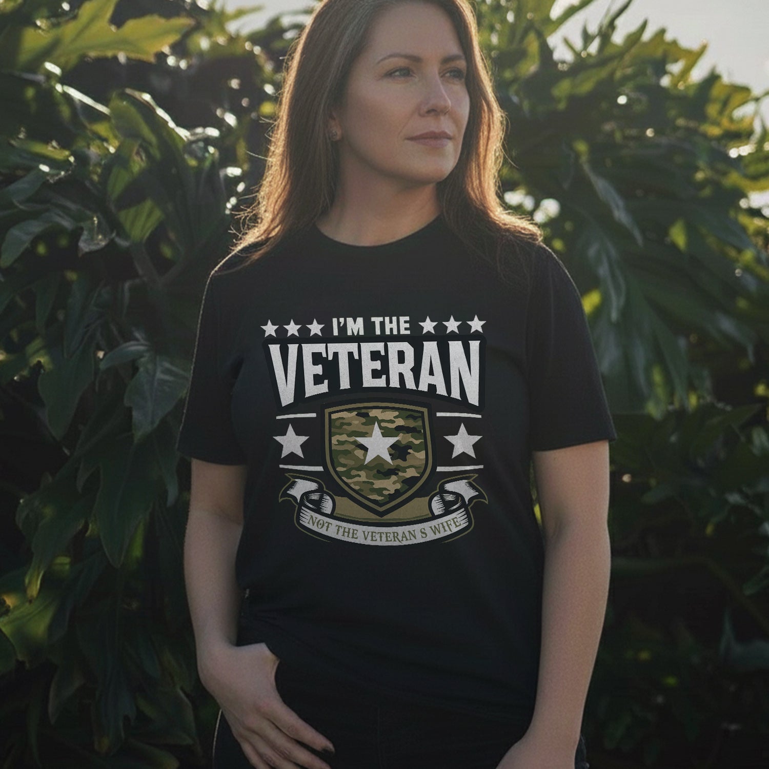 I’m the Veteran Not the Veteran’s Wife T-Shirt