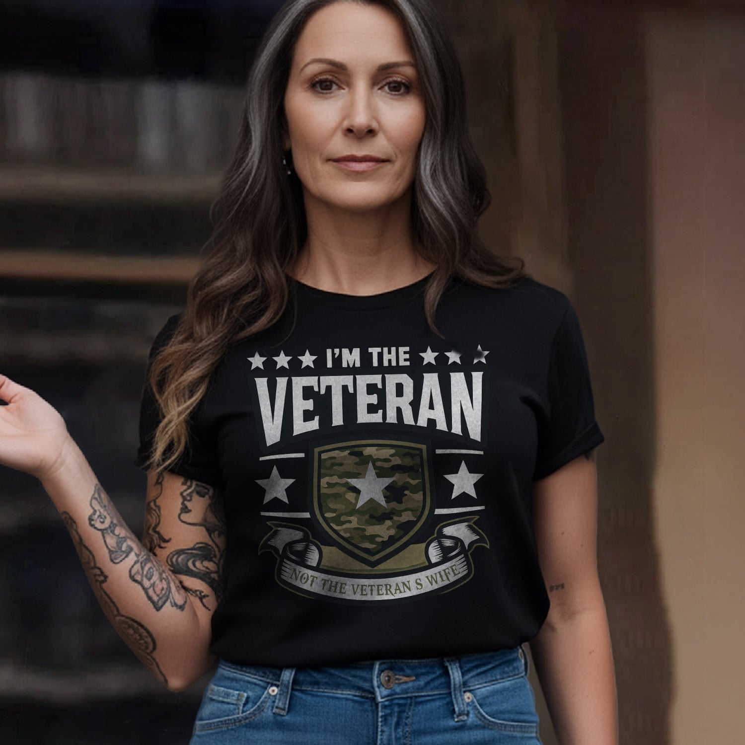 I’m the Veteran Not the Veteran’s Wife T-Shirt