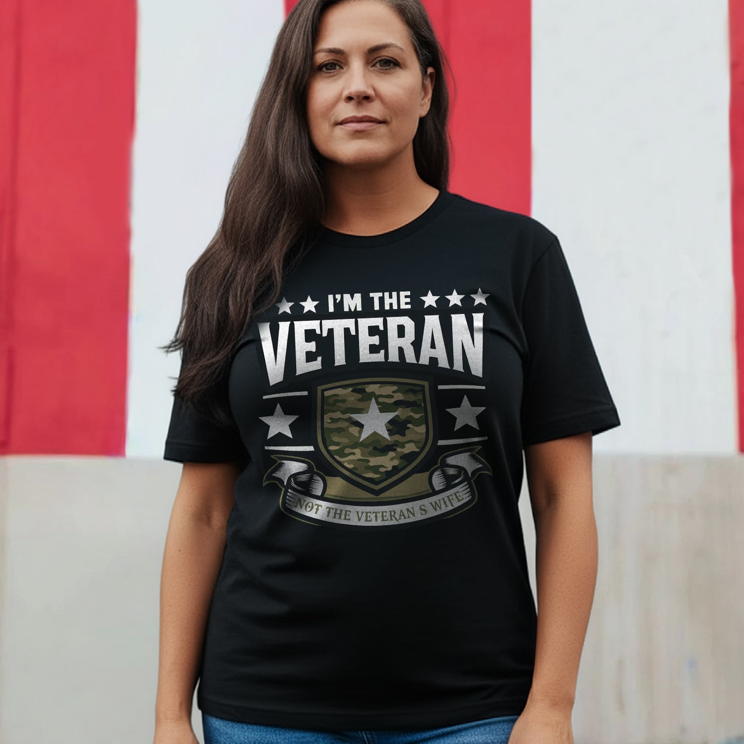 I’m the Veteran Not the Veteran’s Wife T-Shirt