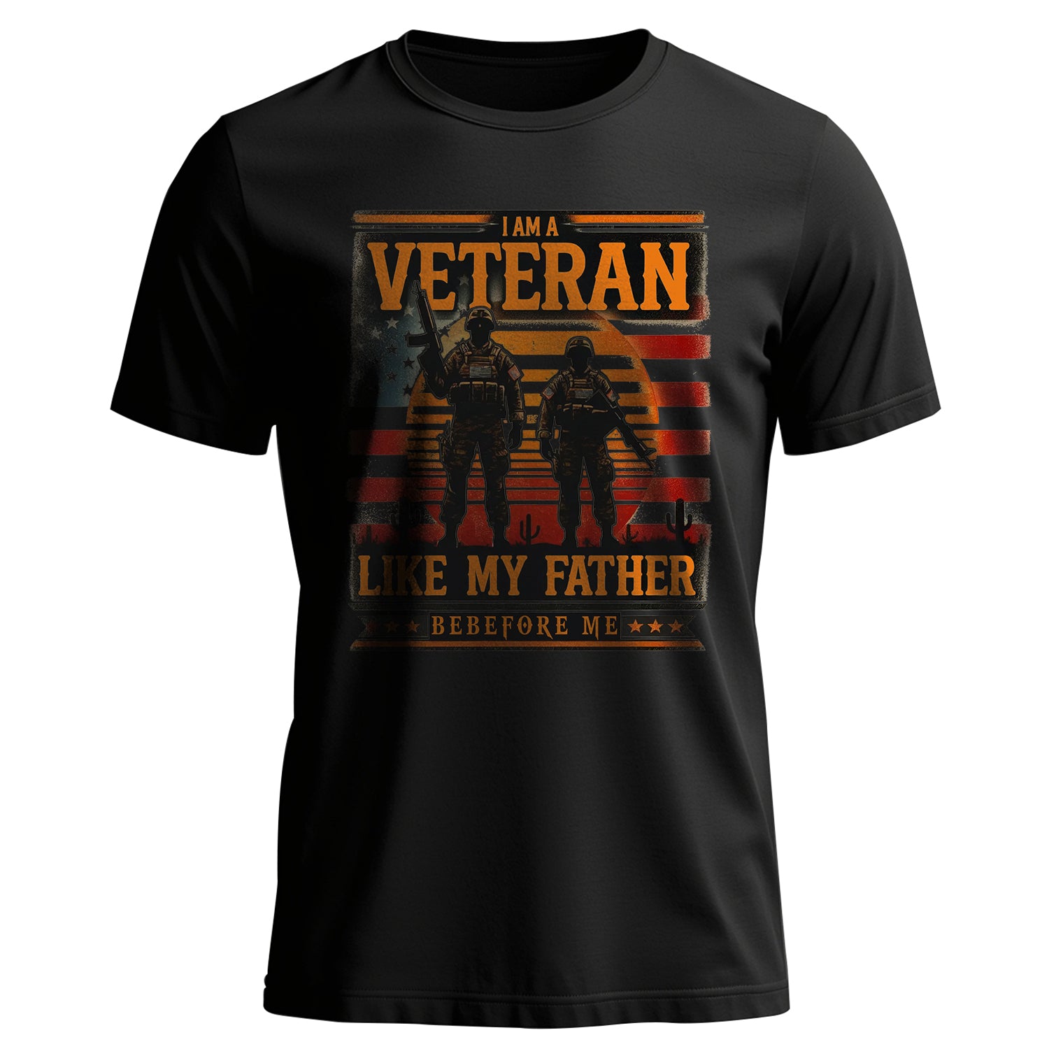 I Am a Veteran Like My Father Proud US T-Shirt