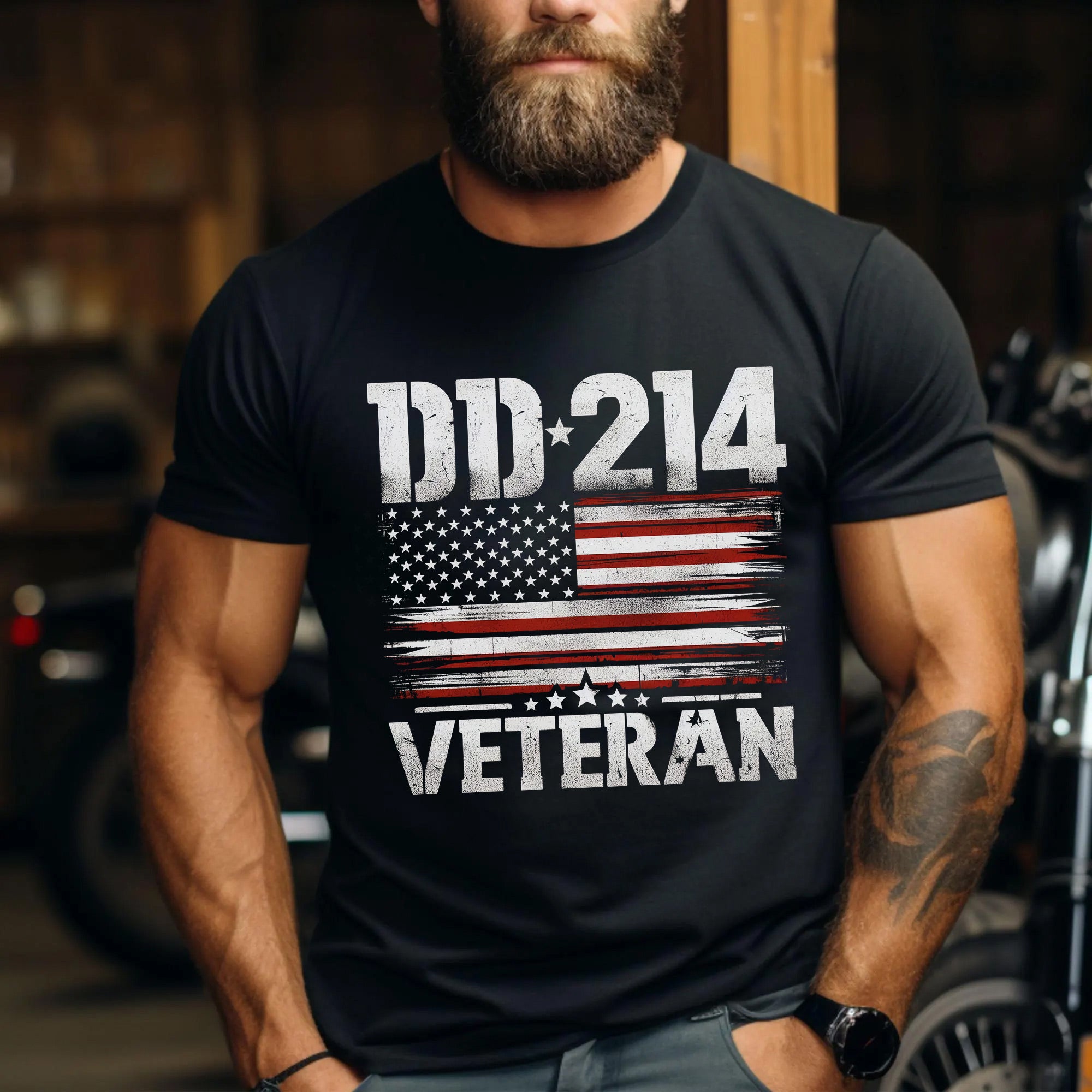 DD214 Veteran US Military Discharge Paper Proud American Veteran T-Shirt
