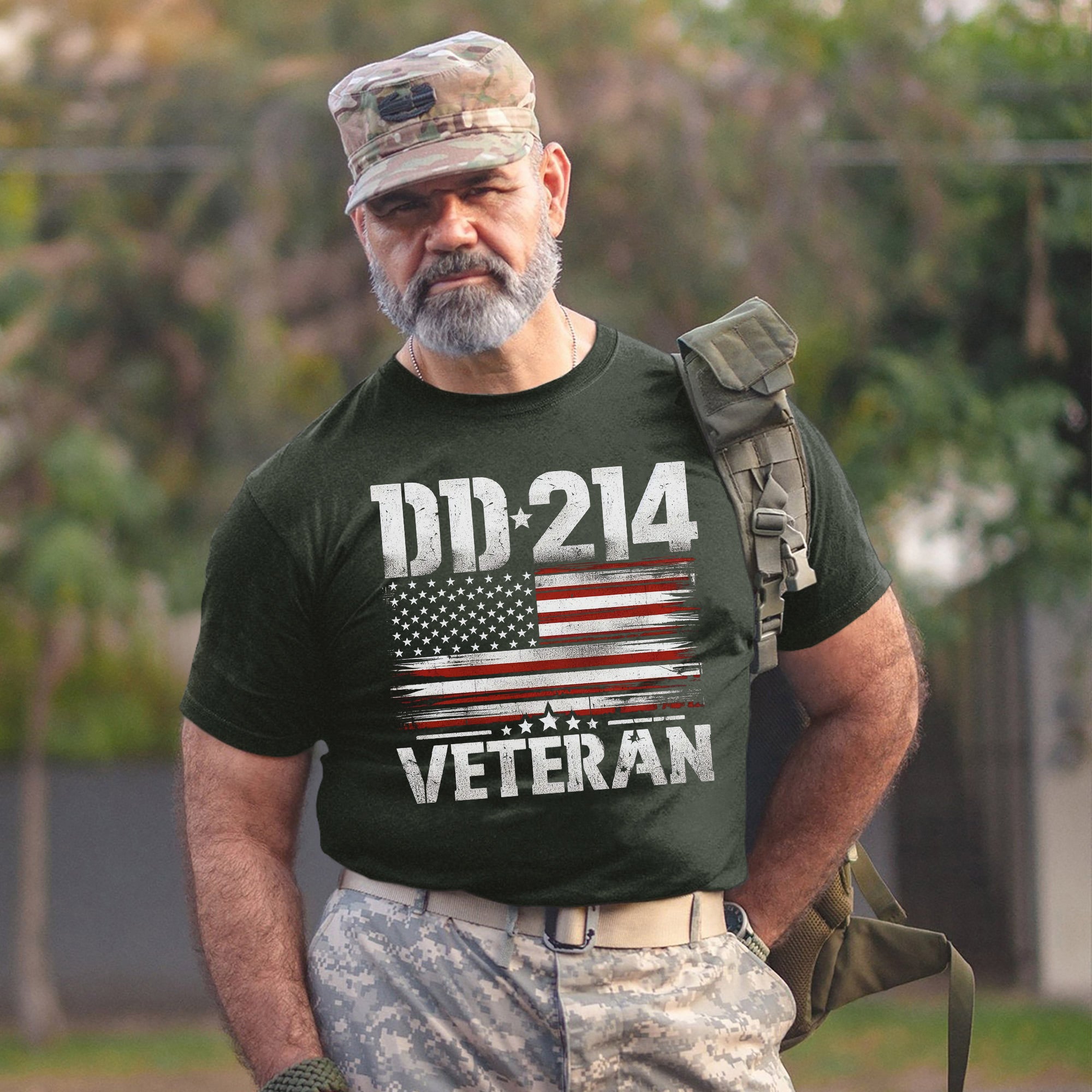 DD214 Veteran US Military Discharge Paper Proud American Veteran T-Shirt