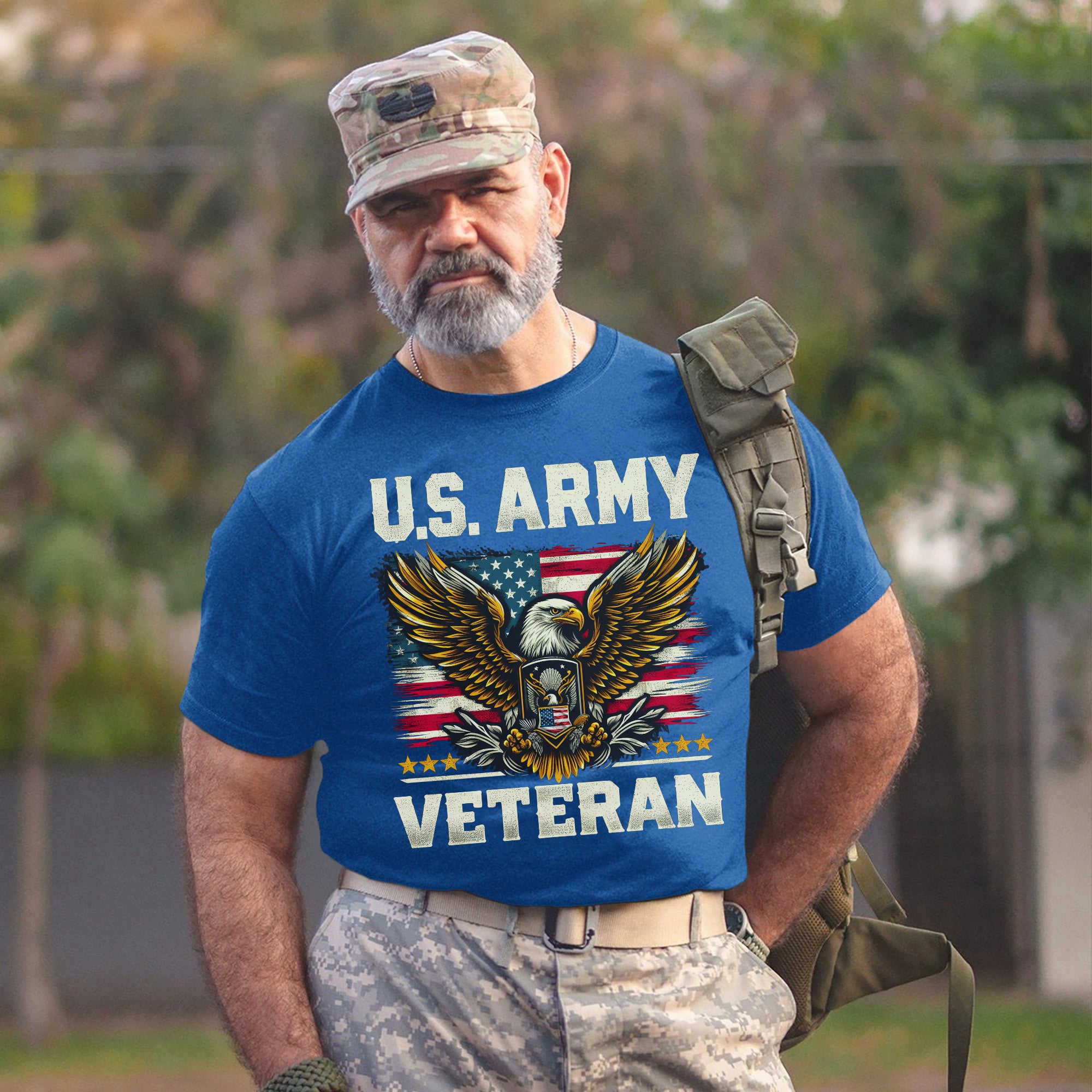 US Army Veteran Military Patriotic Honoring Service and Sacrifice T-Shirt