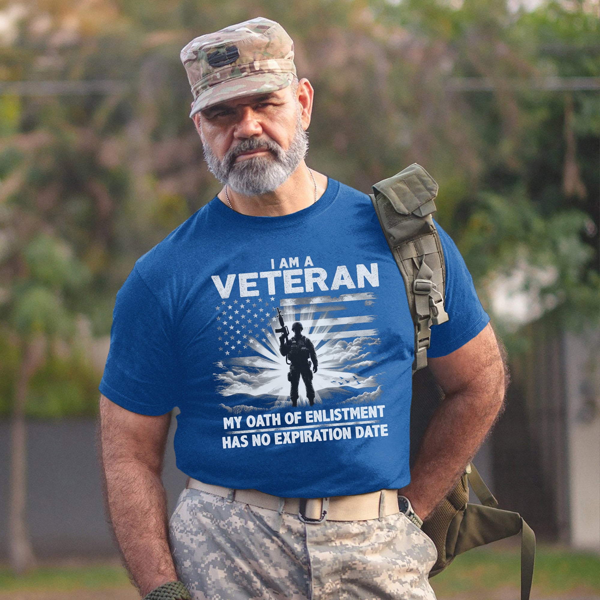 I Am a Veteran My Oath of Enlistment Has No Expiration Date Patriotic US Military T-Shirt