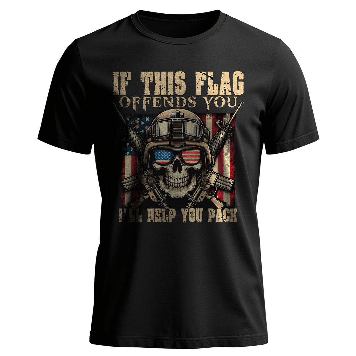 If This Flag Offends You I’ll Help You Leave T-Shirt Main image