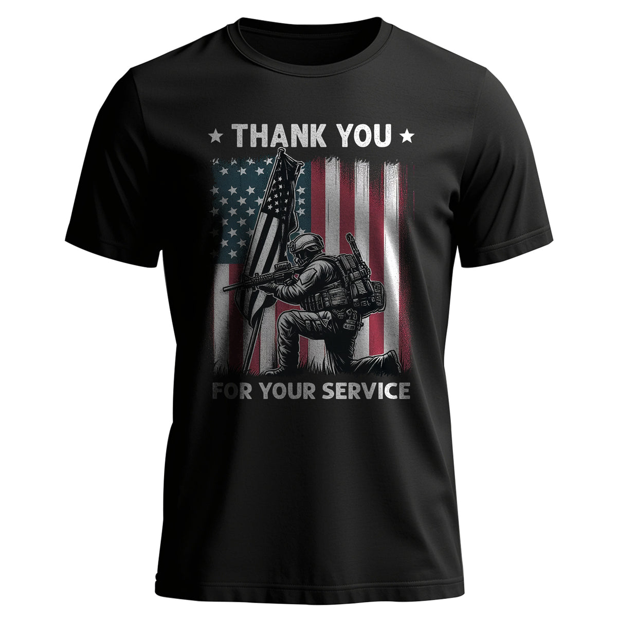 Thank You for Your Service Veteran Tribute T-Shirt Main image