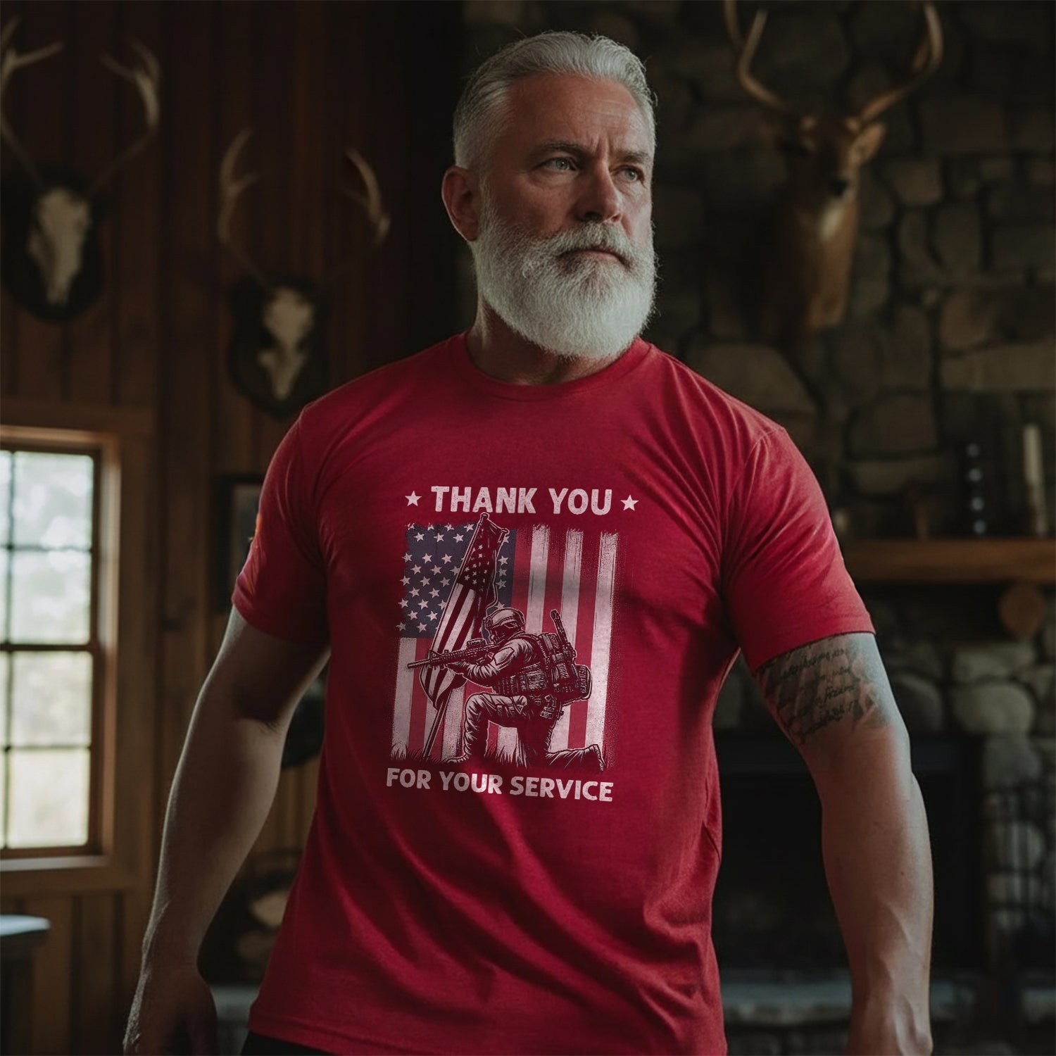 Thank You for Your Service Veteran Tribute T-Shirt Secondary image