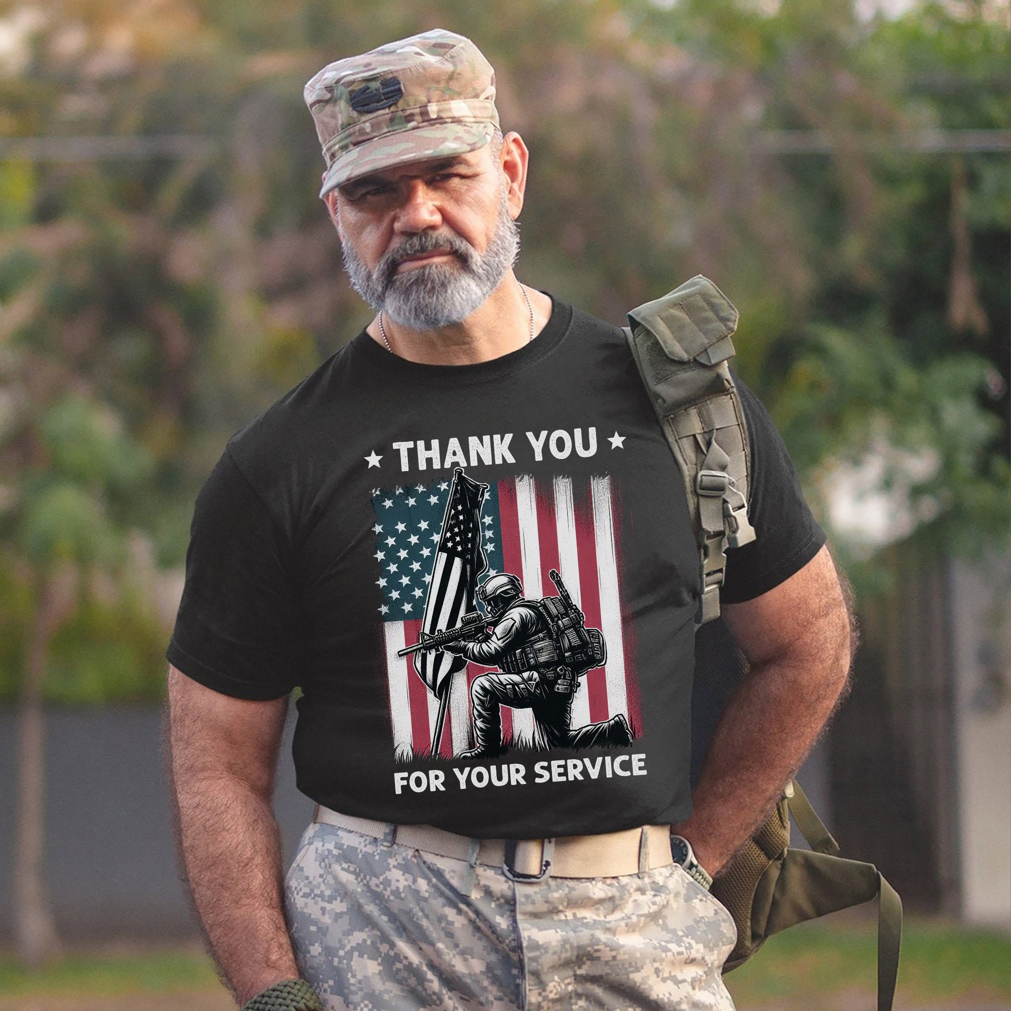 Thank You for Your Service Veteran Tribute US Military Patriotic T-Shirt