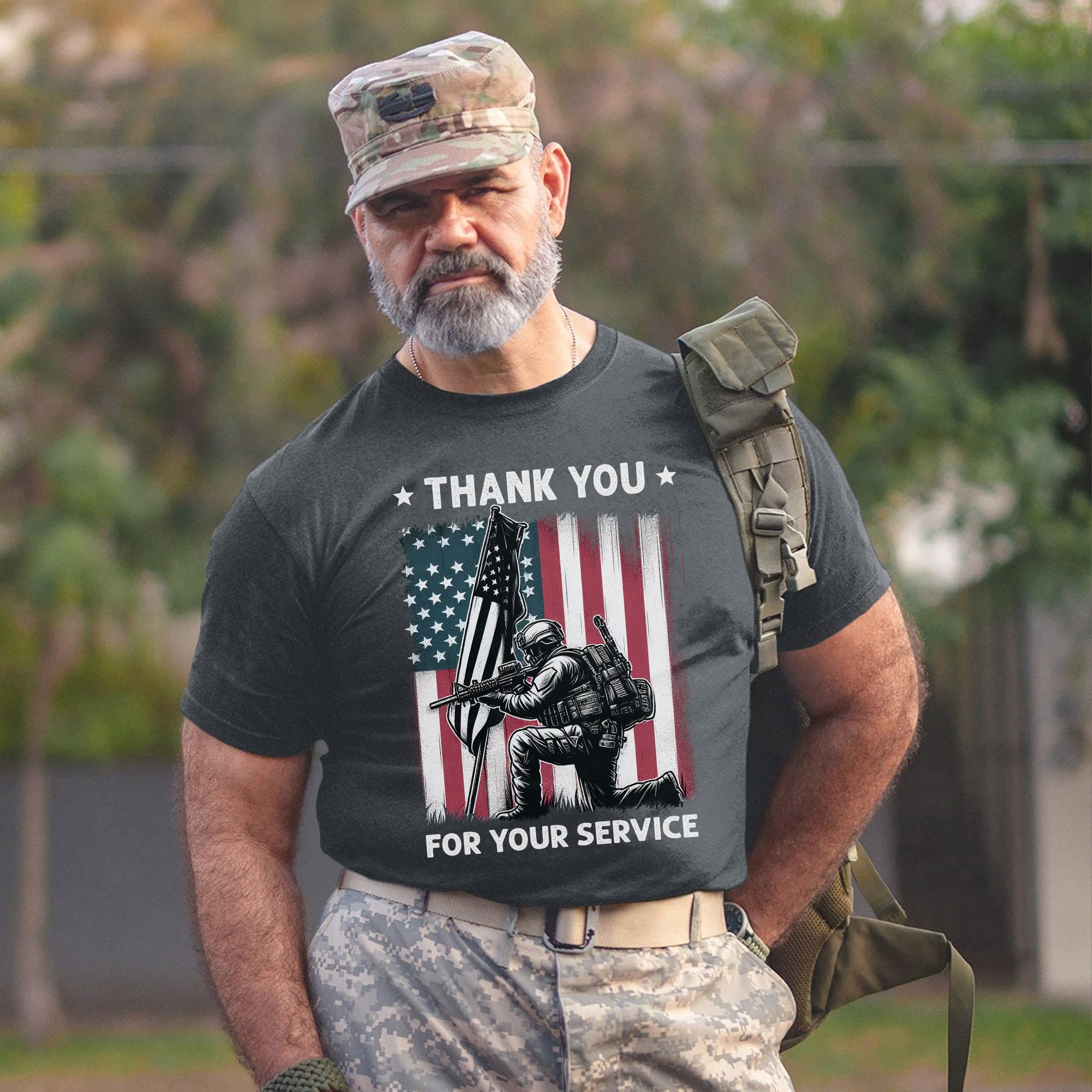 Thank You for Your Service Veteran Tribute US Military Patriotic T-Shirt