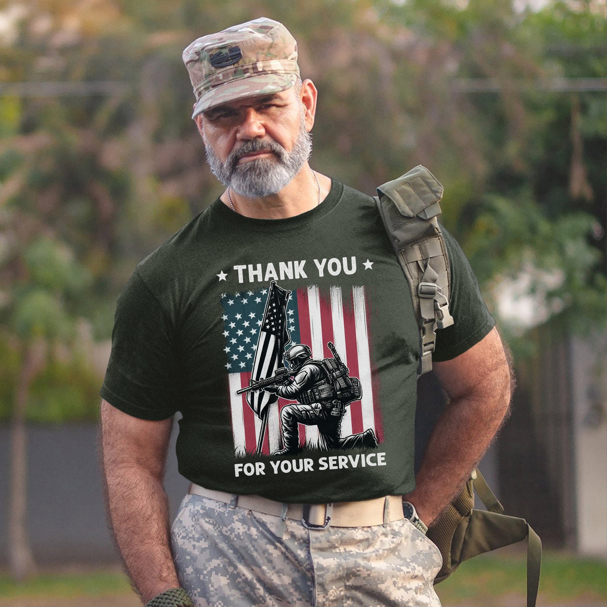 Thank You for Your Service Veteran Tribute US Military Patriotic T-Shirt