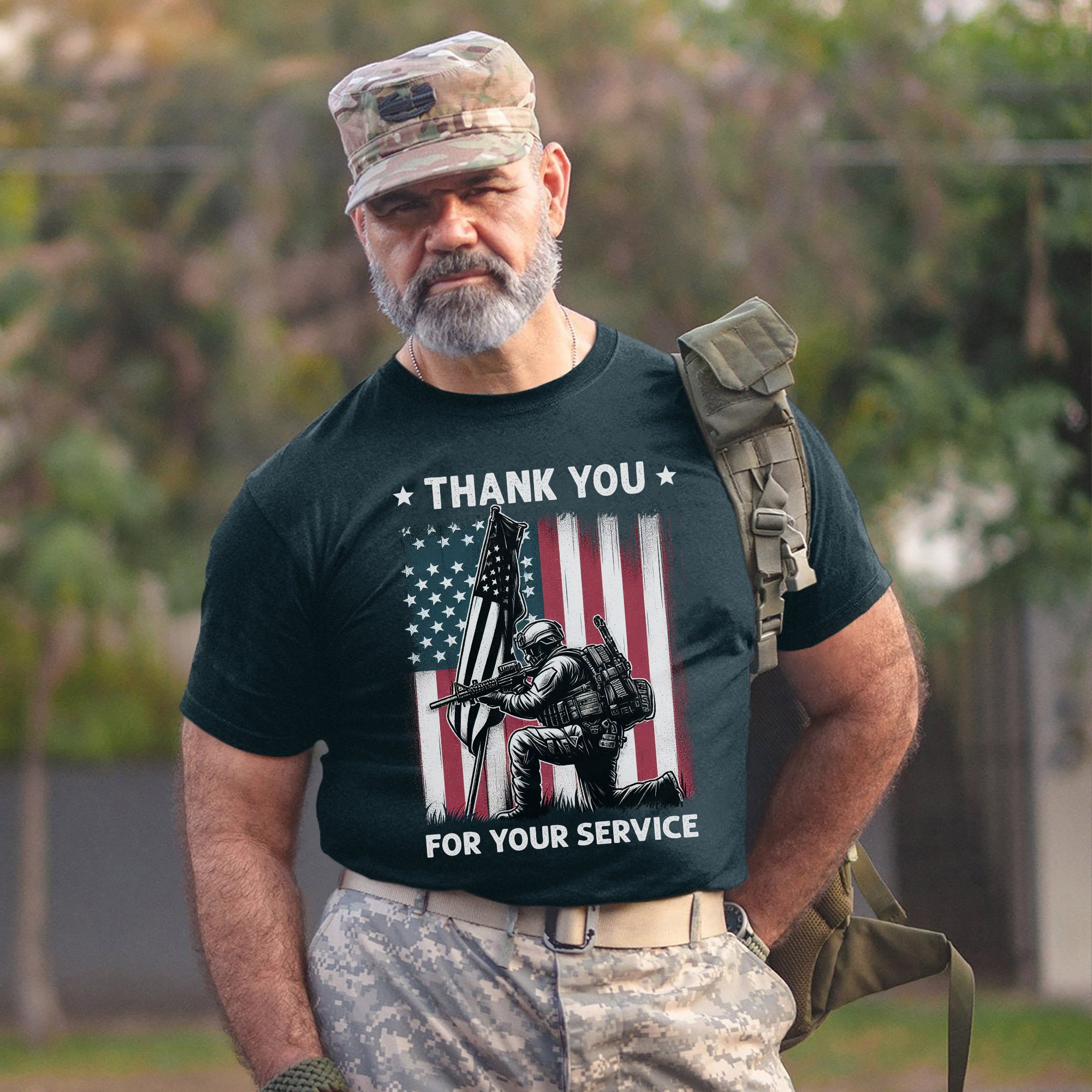 Thank You for Your Service Veteran Tribute US Military Patriotic T-Shirt