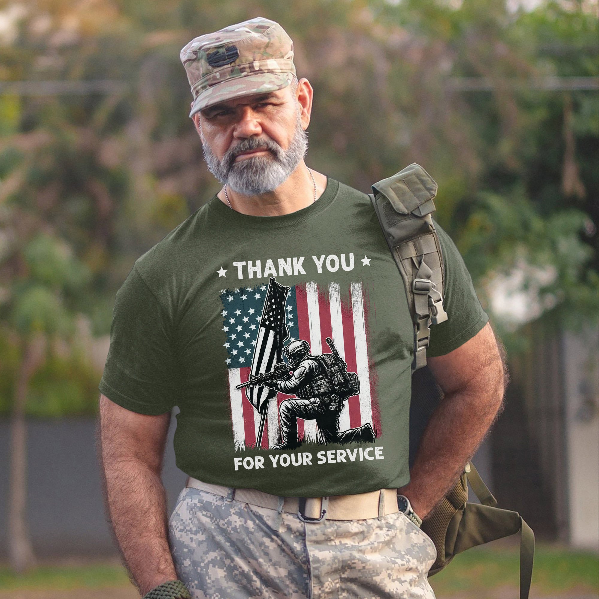 Thank You for Your Service Veteran Tribute US Military Patriotic T-Shirt
