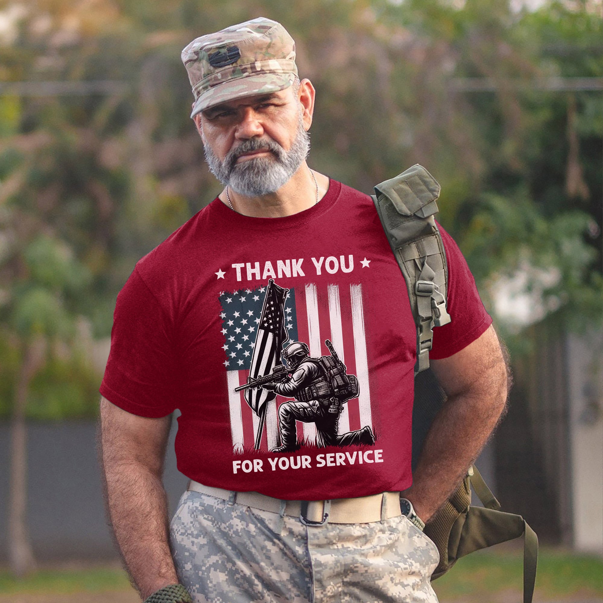 Thank You for Your Service Veteran Tribute US Military Patriotic T-Shirt