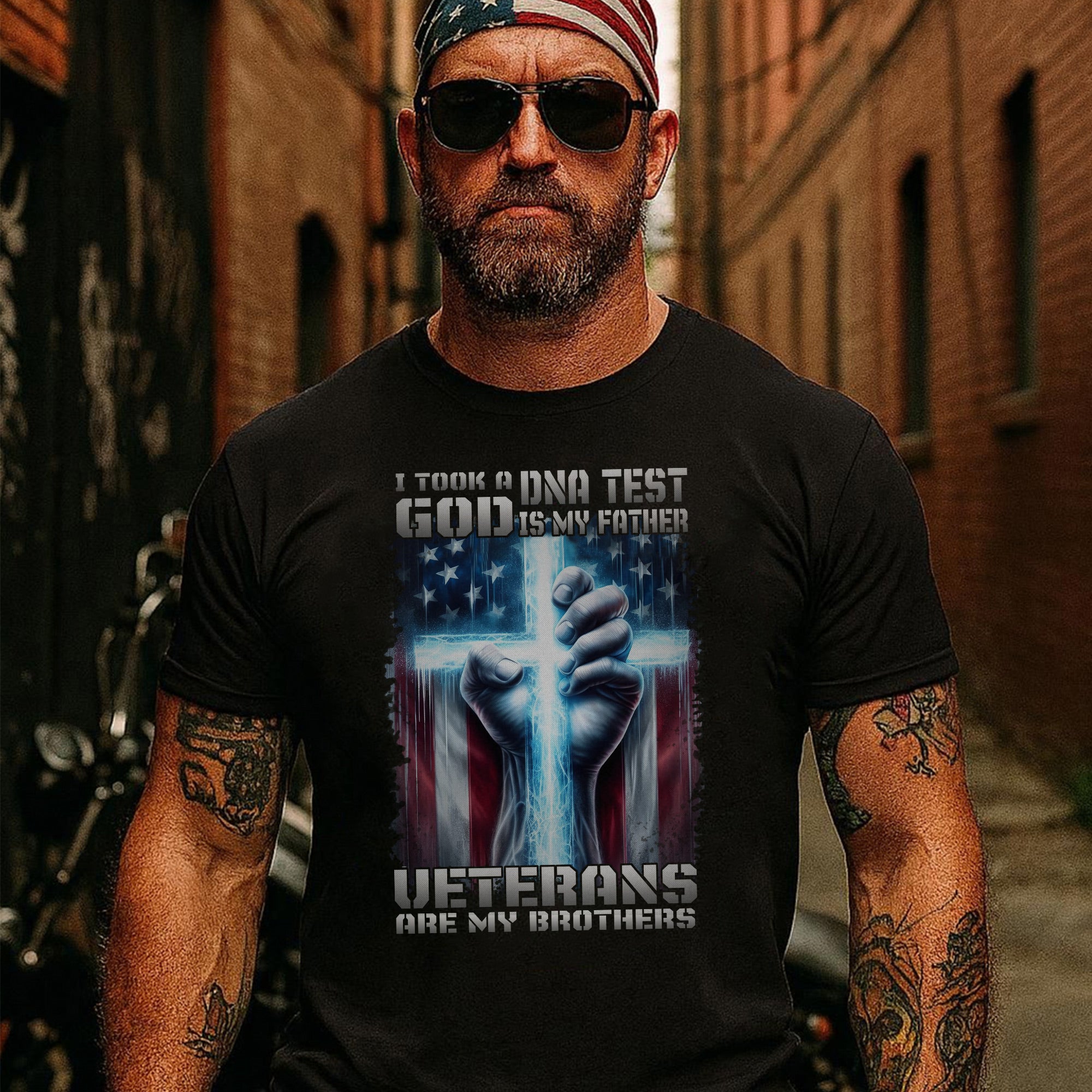 I Took A DNA Test God Is My Father Veterans Are My Brothers T-Shirt