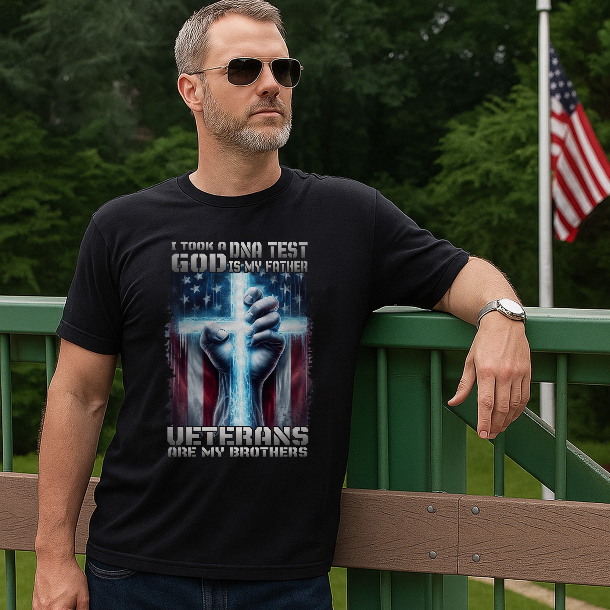 I Took A DNA Test God Is My Father Veterans Are My Brothers T-Shirt