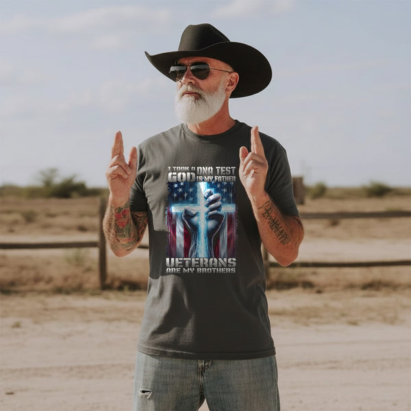 I Took A DNA Test God Is My Father Veterans Are My Brothers T-Shirt