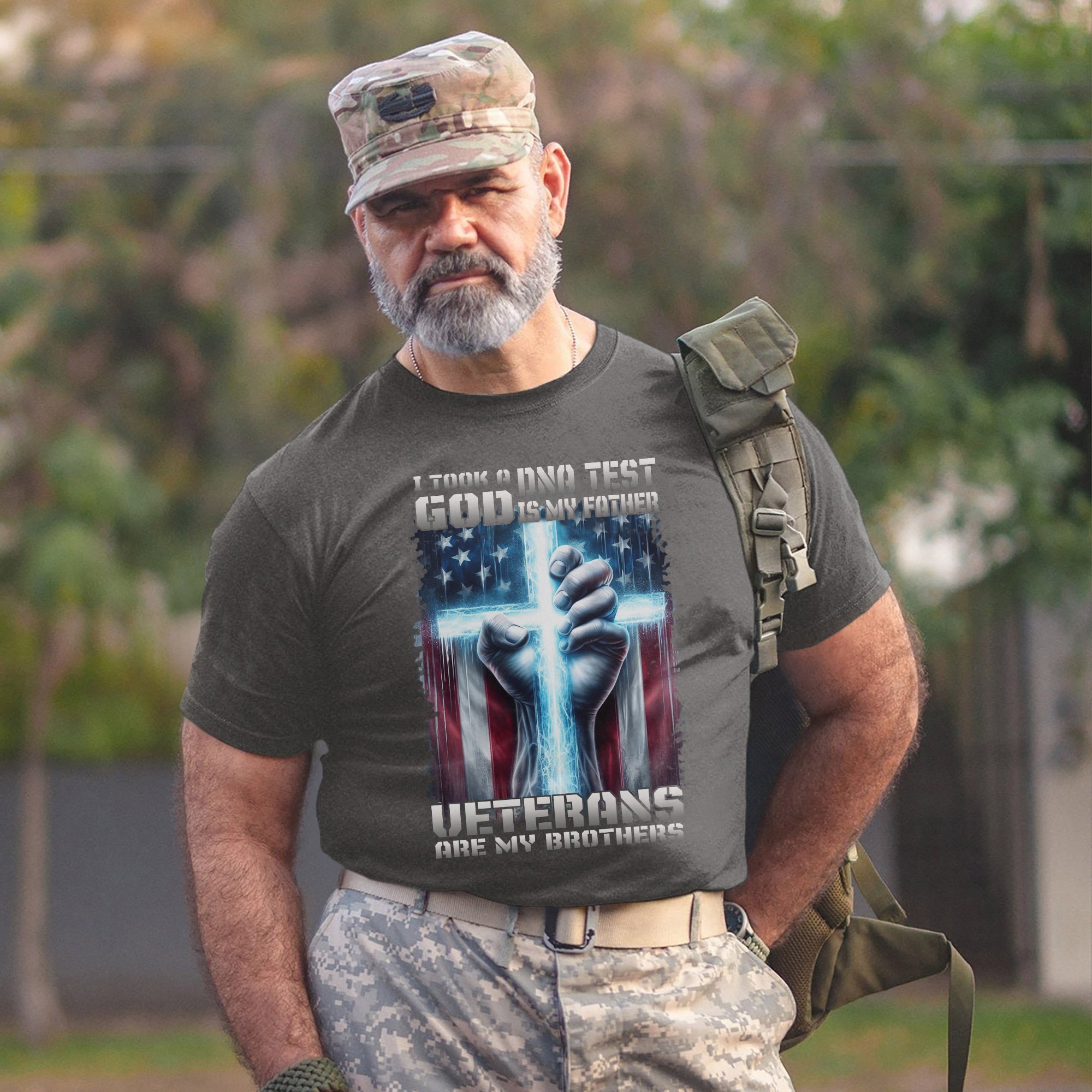 I Took A DNA Test God Is My Father Veterans Are My Brothers T-Shirt