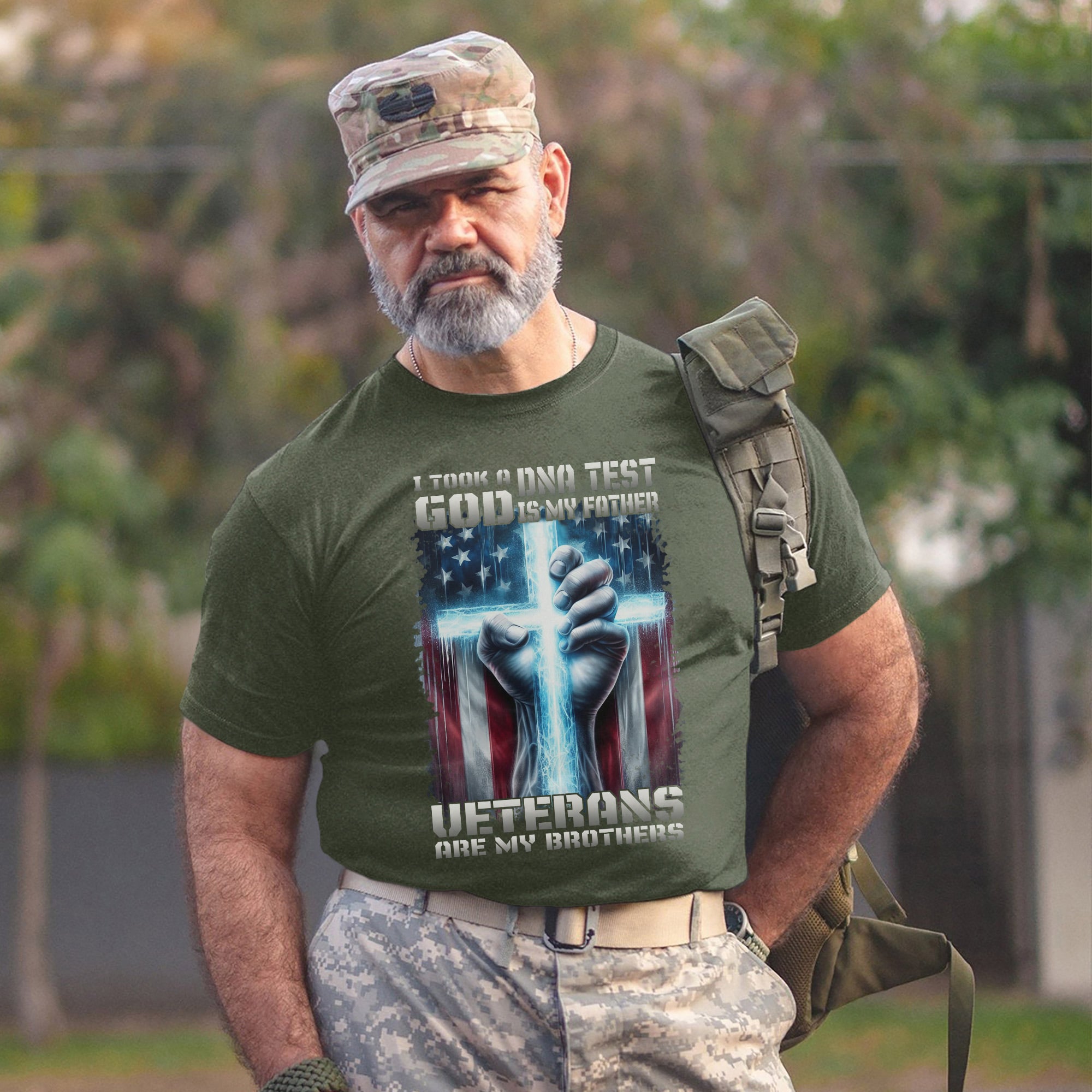 I Took A DNA Test God Is My Father Veterans Are My Brothers T-Shirt