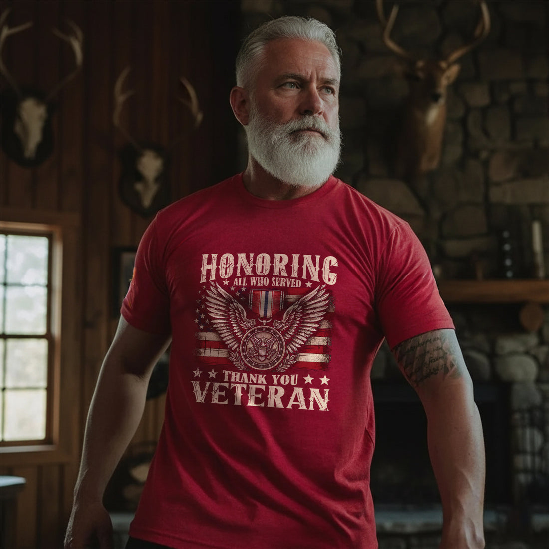 Honoring All Who Served Thank You Veterans T-Shirt