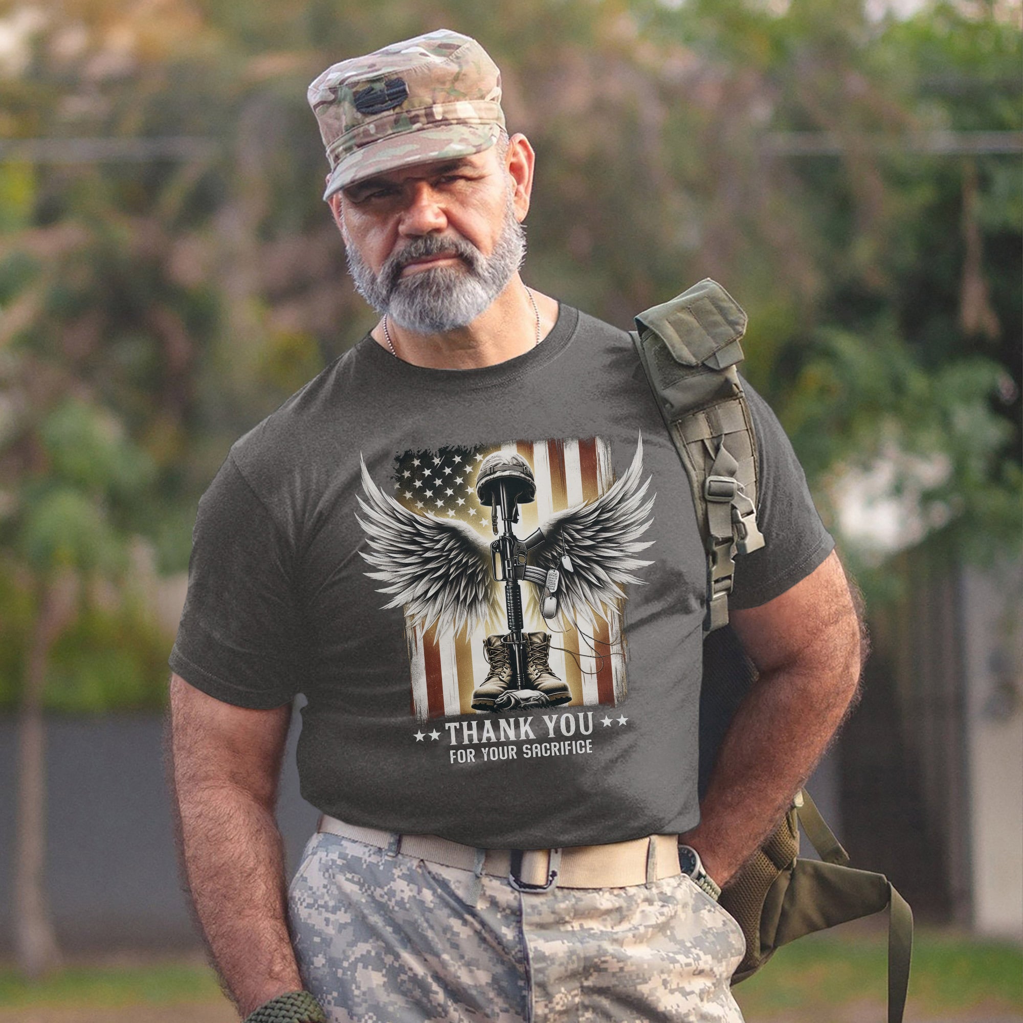 Thank You for Your Sacrifice Veteran Tribute US Military Patriotic T-Shirt
