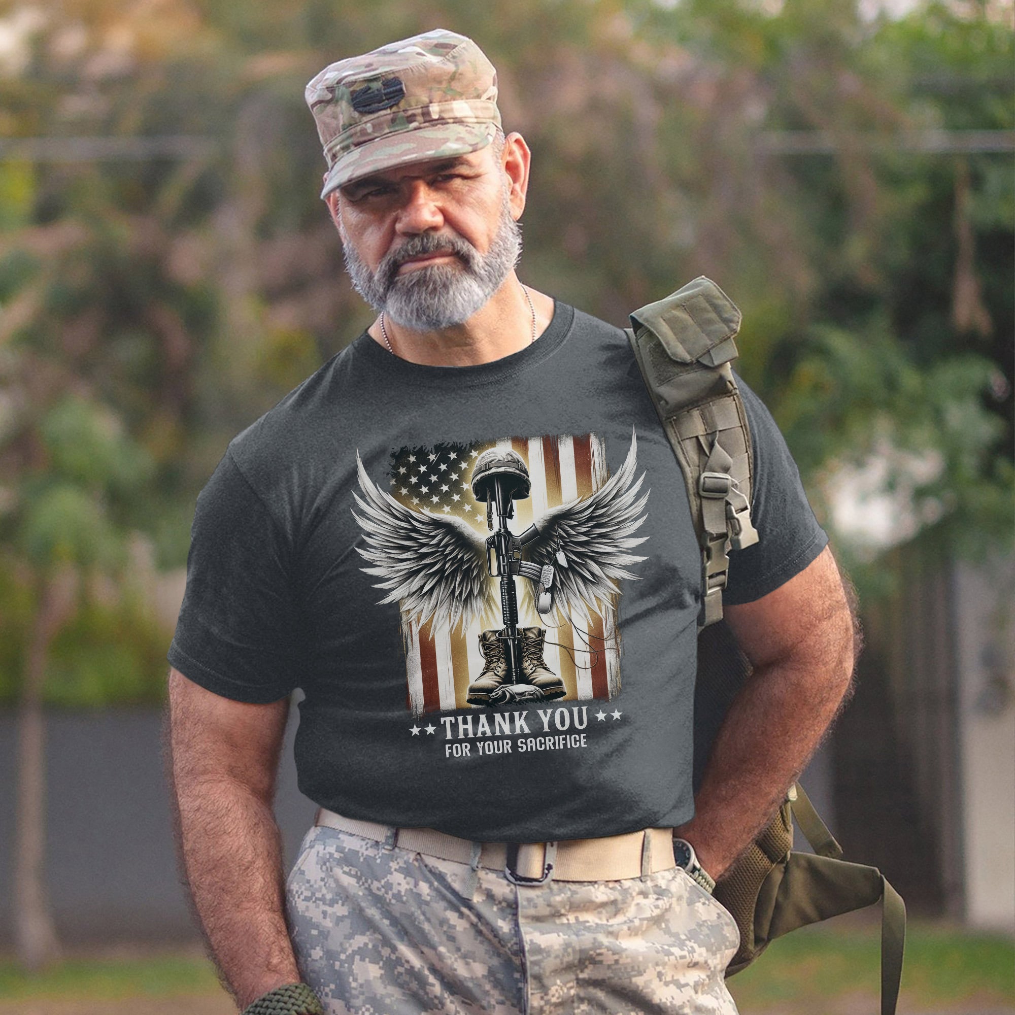 Thank You for Your Sacrifice Veteran Tribute US Military Patriotic T-Shirt