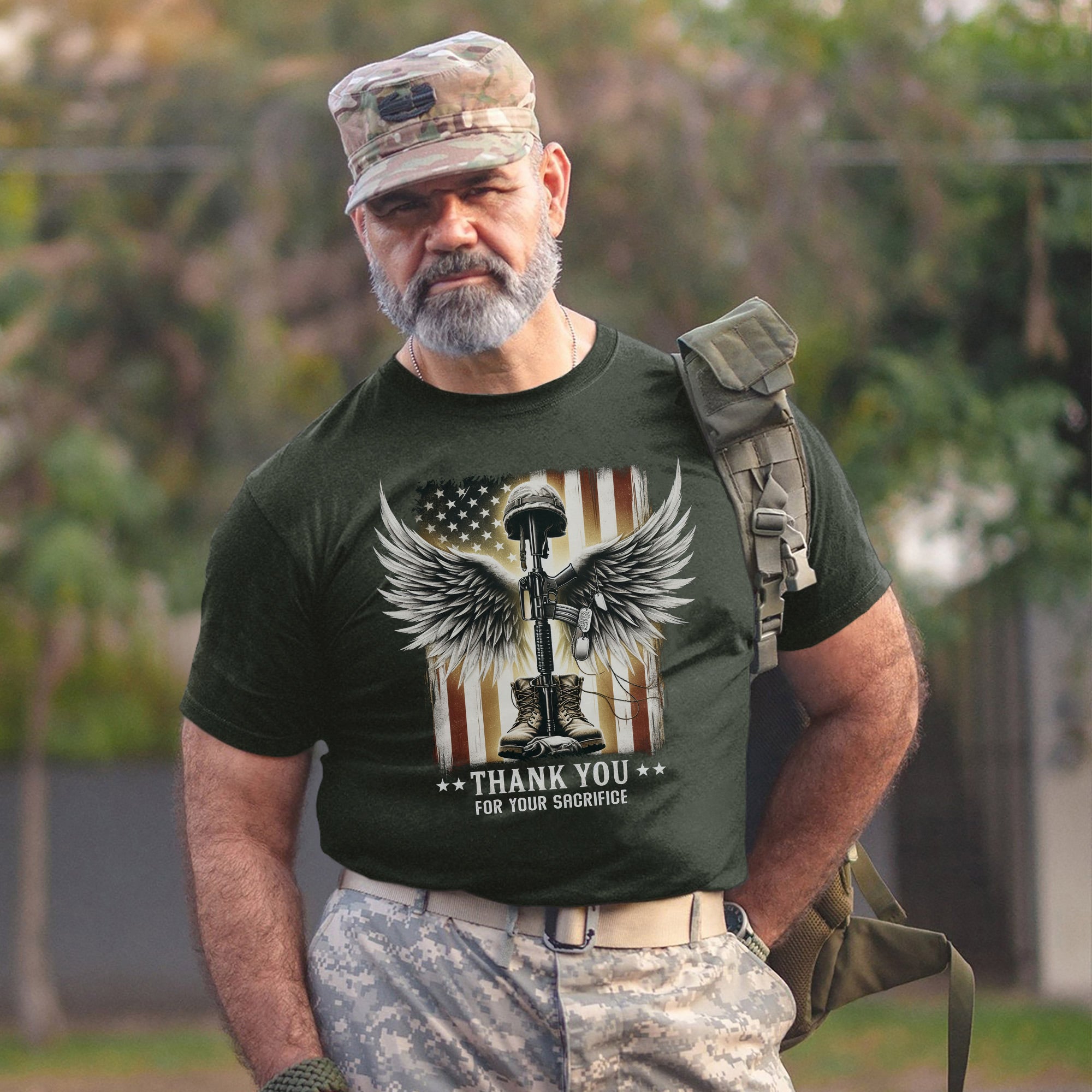 Thank You for Your Sacrifice Veteran Tribute US Military Patriotic T-Shirt
