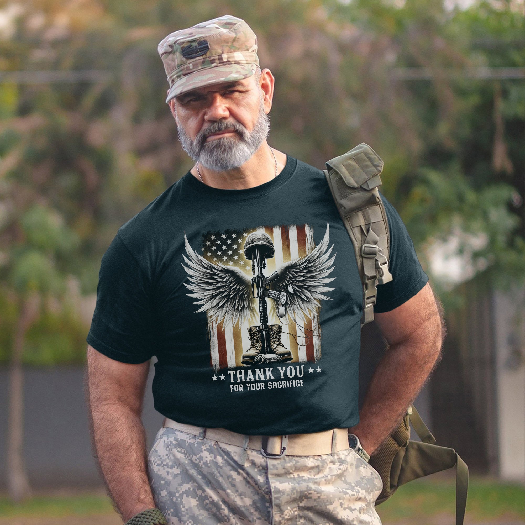 Thank You for Your Sacrifice Veteran Tribute US Military Patriotic T-Shirt