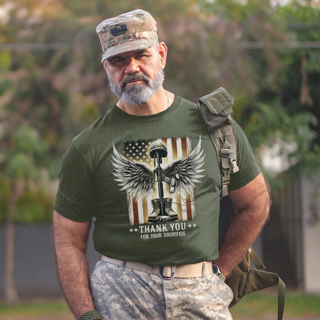 Thank You for Your Sacrifice Veteran Tribute US Military Patriotic T-Shirt