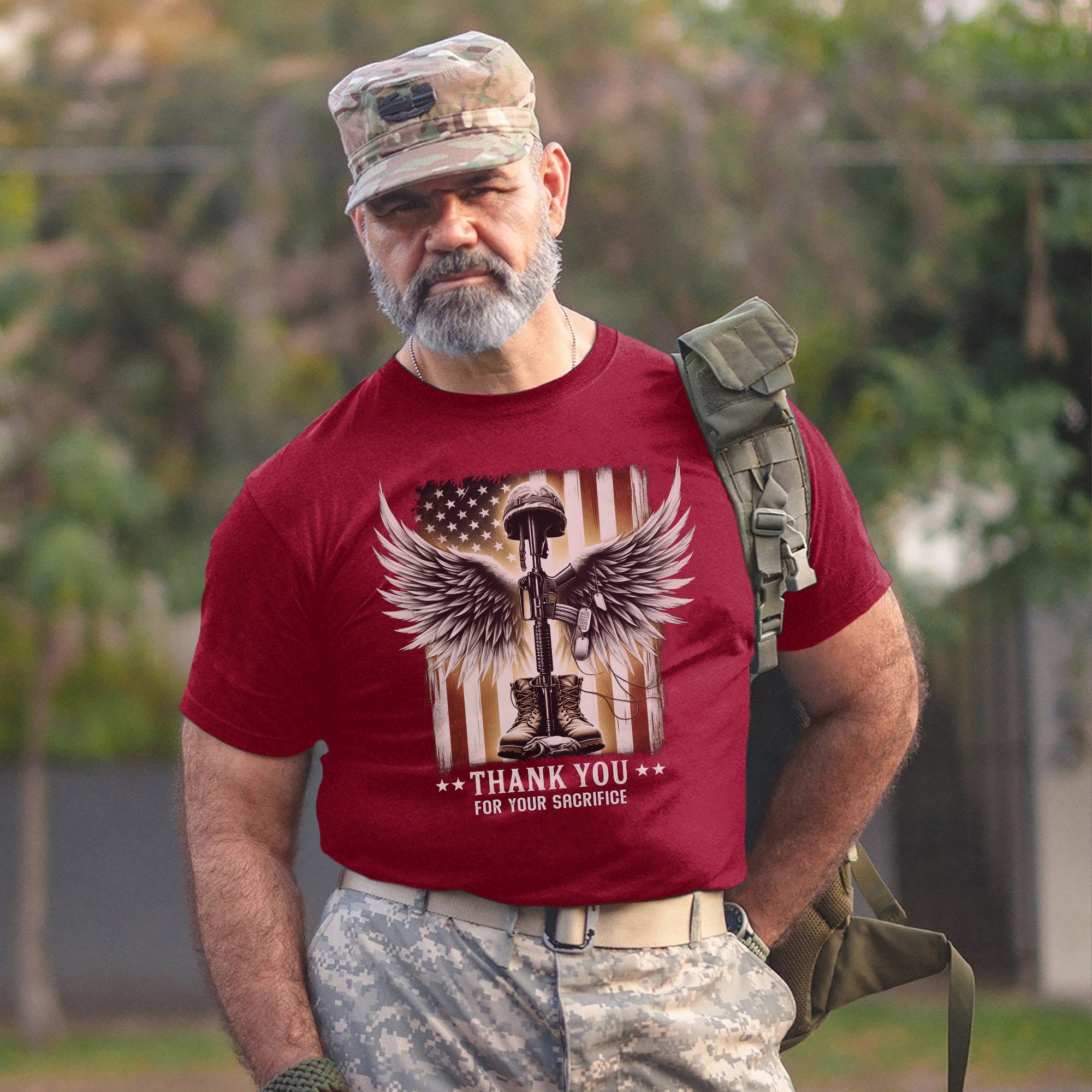 Thank You for Your Sacrifice Veteran Tribute US Military Patriotic T-Shirt