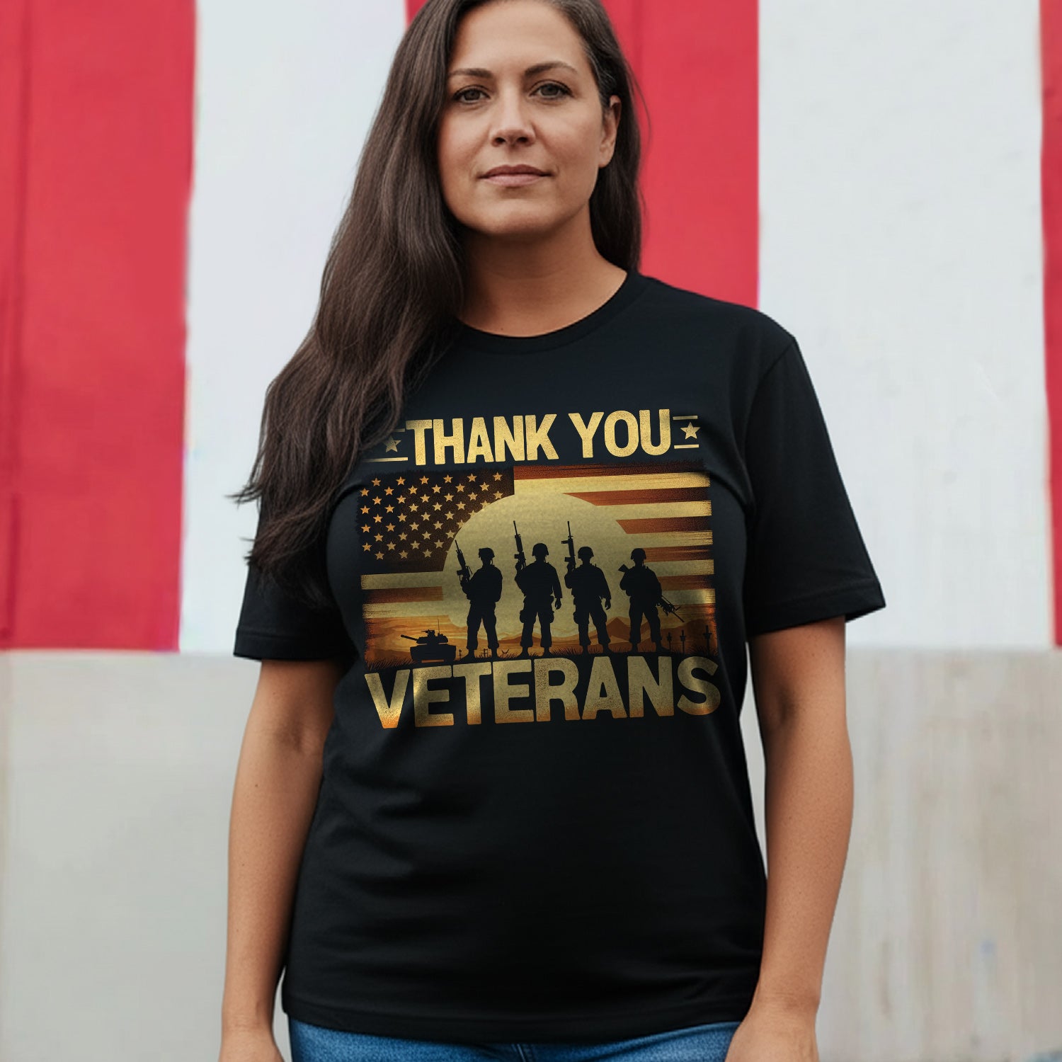 Thank You Veteran Patriotic Tribute US T-Shirt