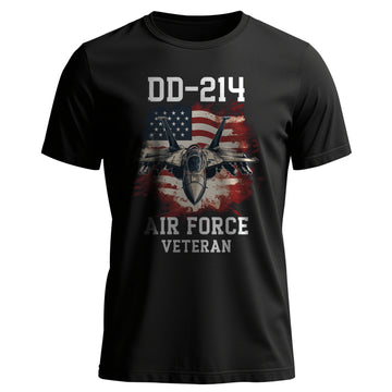 DD214 Air Force Veteran US Military T-Shirt