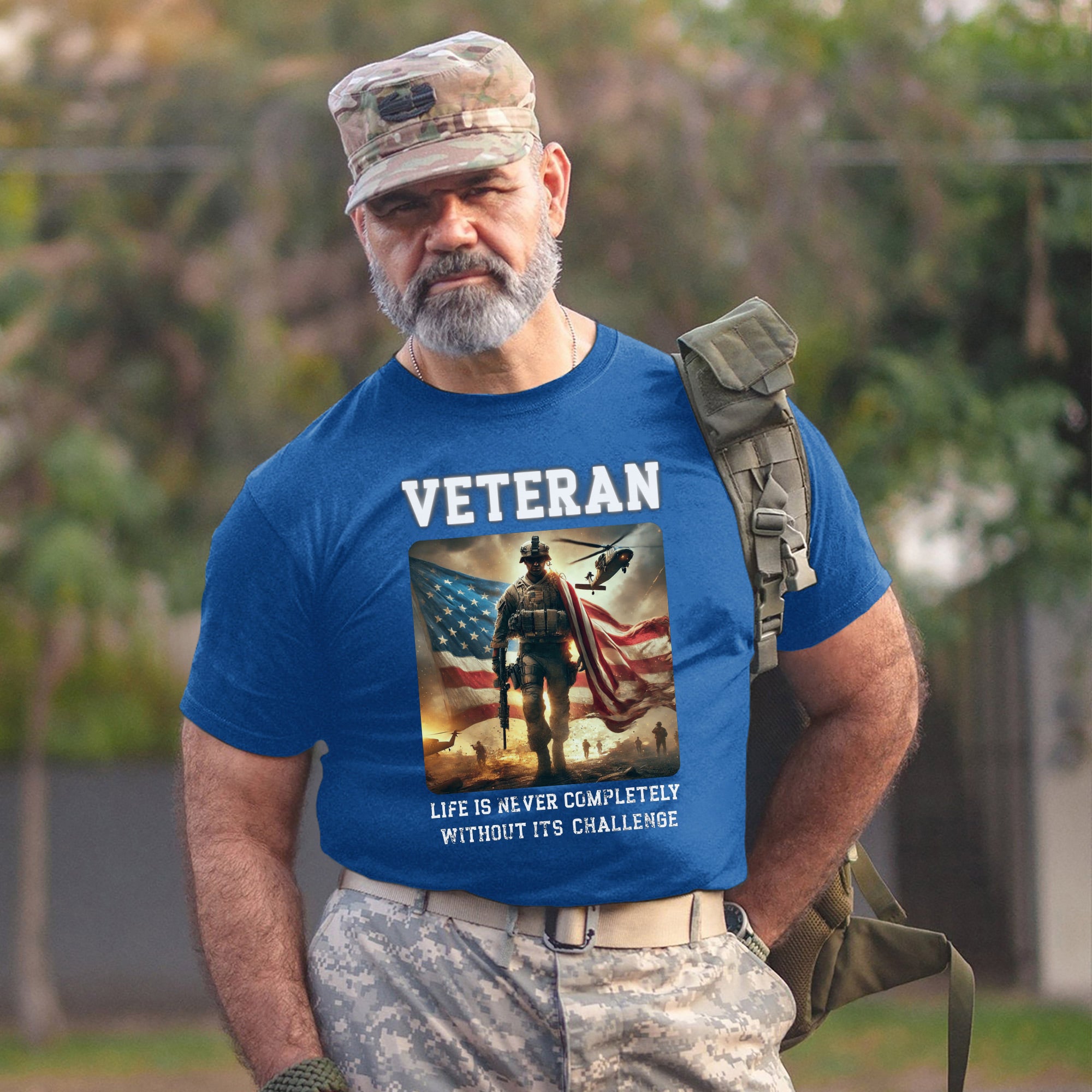 Veteran Life Is Never Completely Without Its Challenge US Military Patriotic T-Shirt
