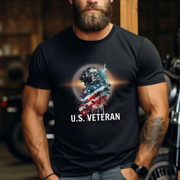 US Veteran Patriotic Military Tribute Honoring Service and Sacrifice T-Shirt