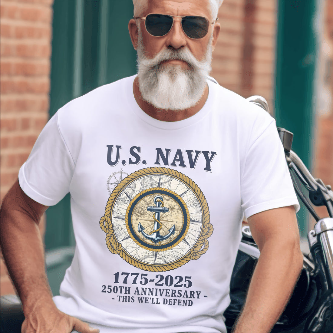 US Navy 250th Anniversary This We’ll Defend Military Veteran Patriotic Tribute T-Shirt