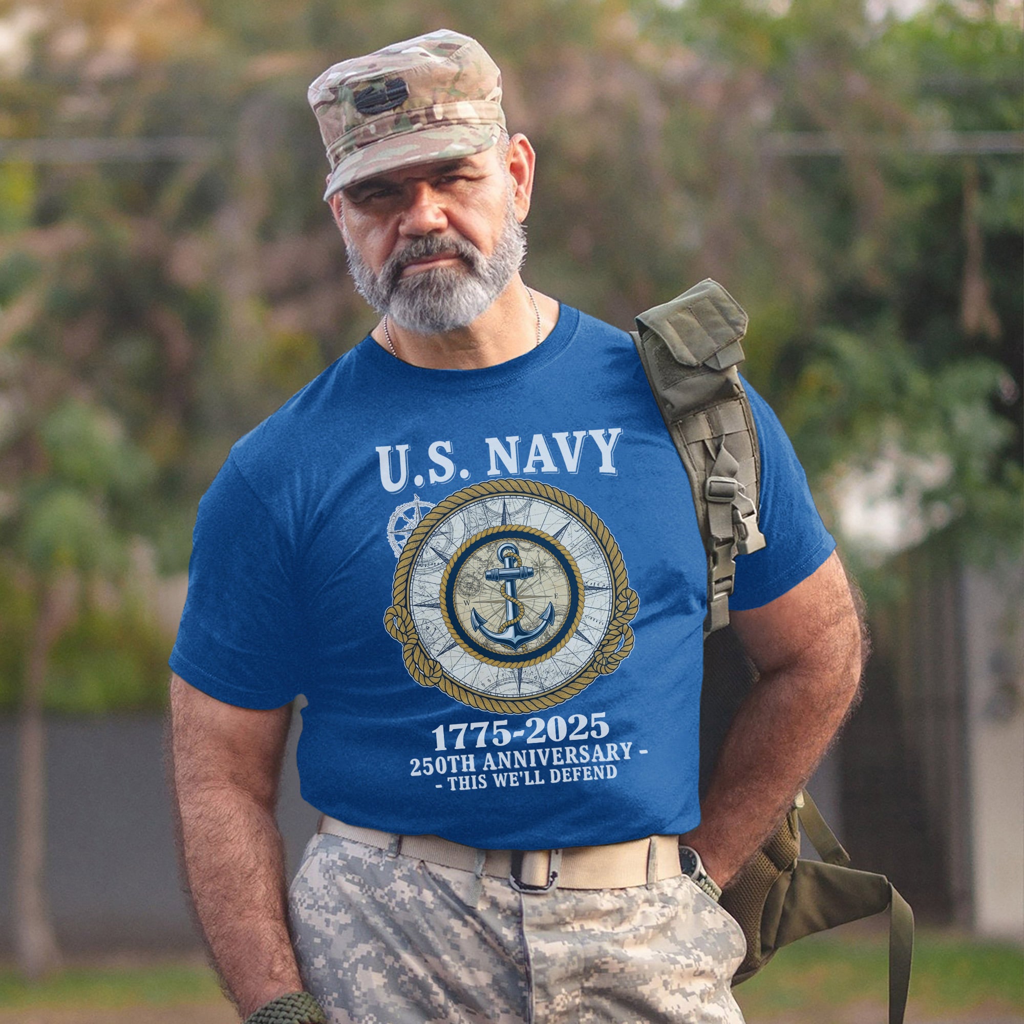 US Navy 250th Anniversary This We’ll Defend Military Veteran Patriotic Tribute T-Shirt