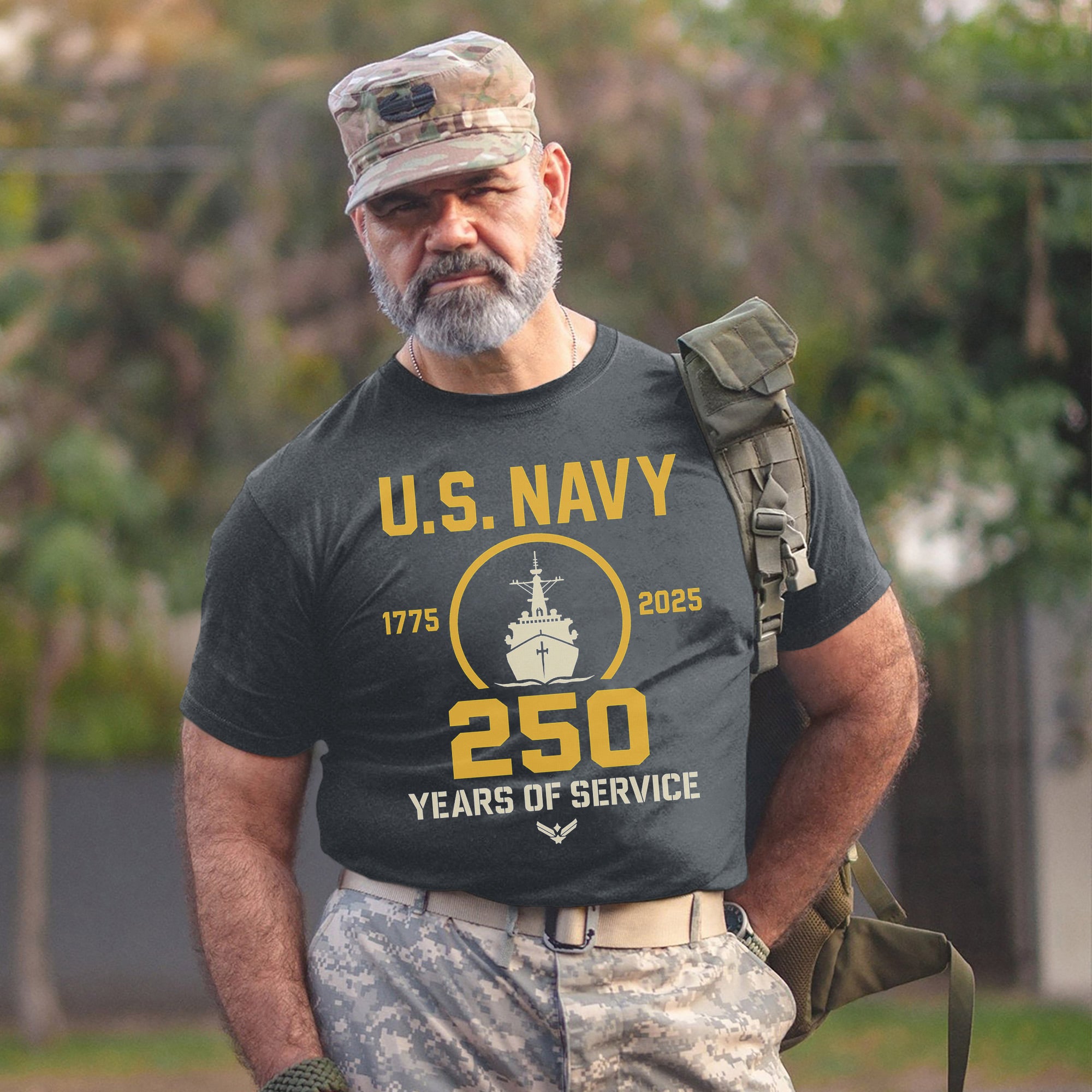 1775–2025 250 Years of Service US Military Veteran Patriotic Tribute Honoring Sacrifice T-Shirt