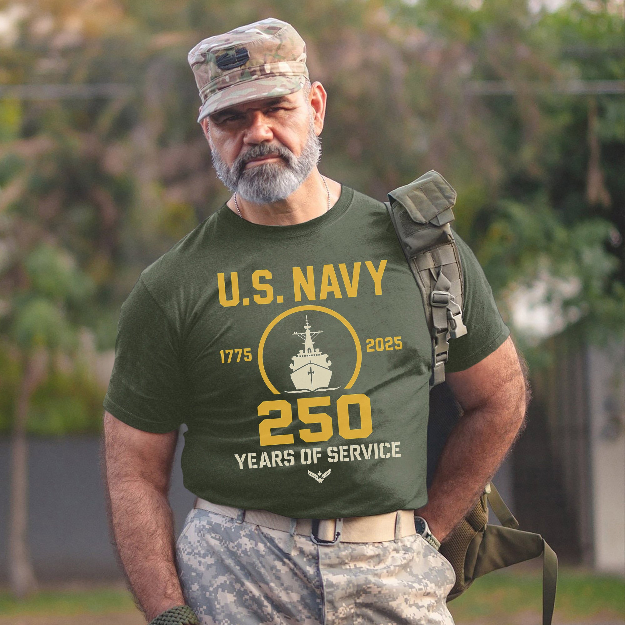 1775–2025 250 Years of Service US Military Veteran Patriotic Tribute Honoring Sacrifice T-Shirt