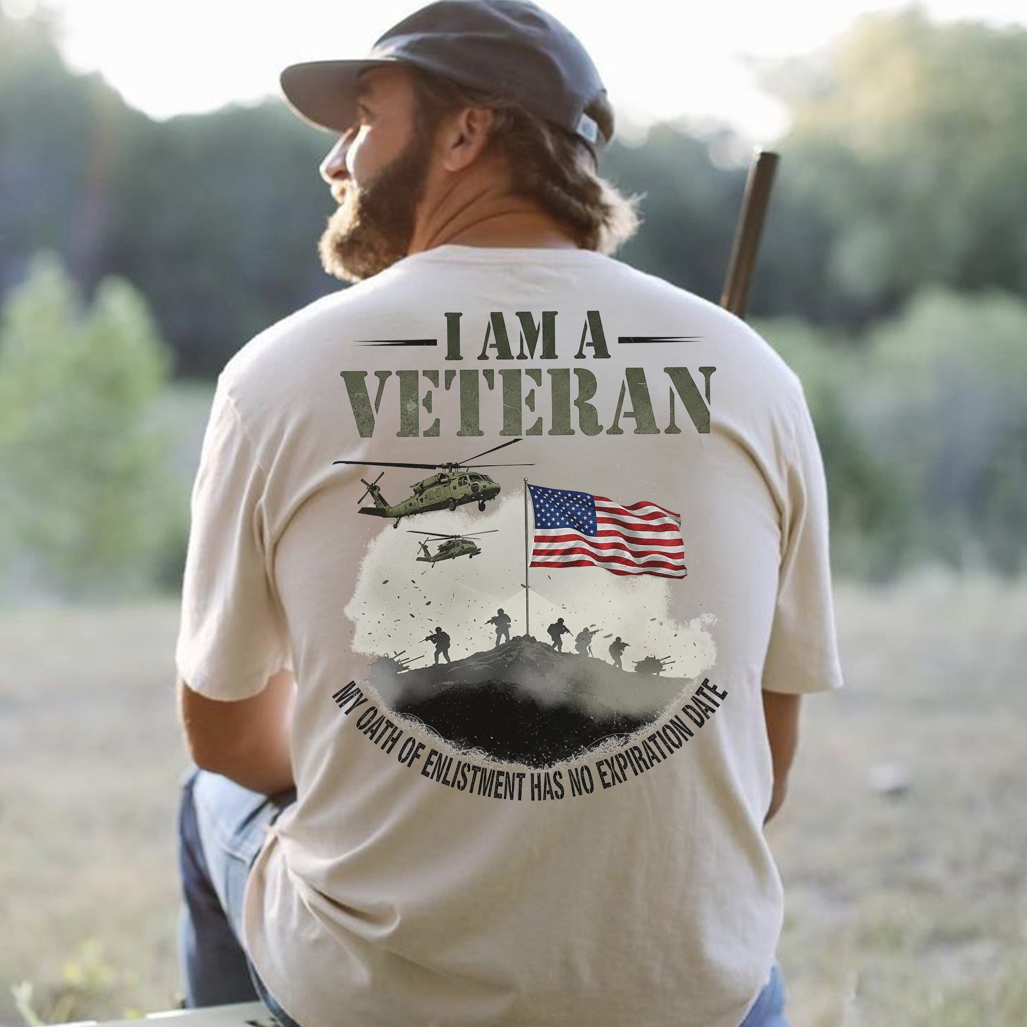 I Am a Veteran My Oath of Enlistment Has No Expiration Date US Military T-Shirt