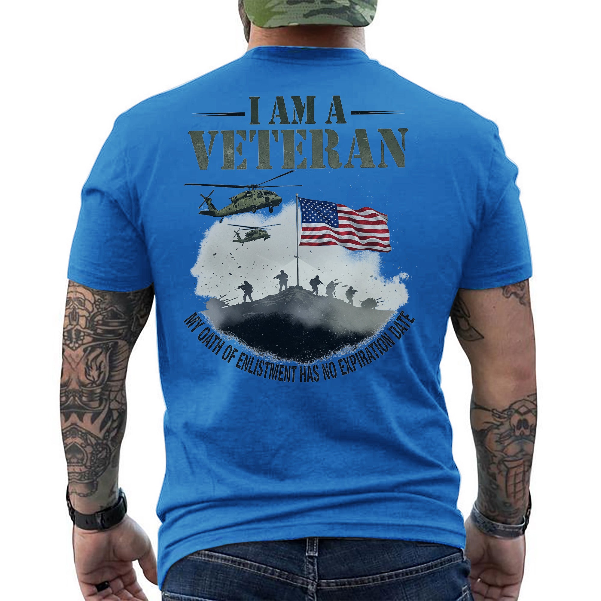 I Am a Veteran My Oath of Enlistment Has No Expiration Date US Military T-Shirt