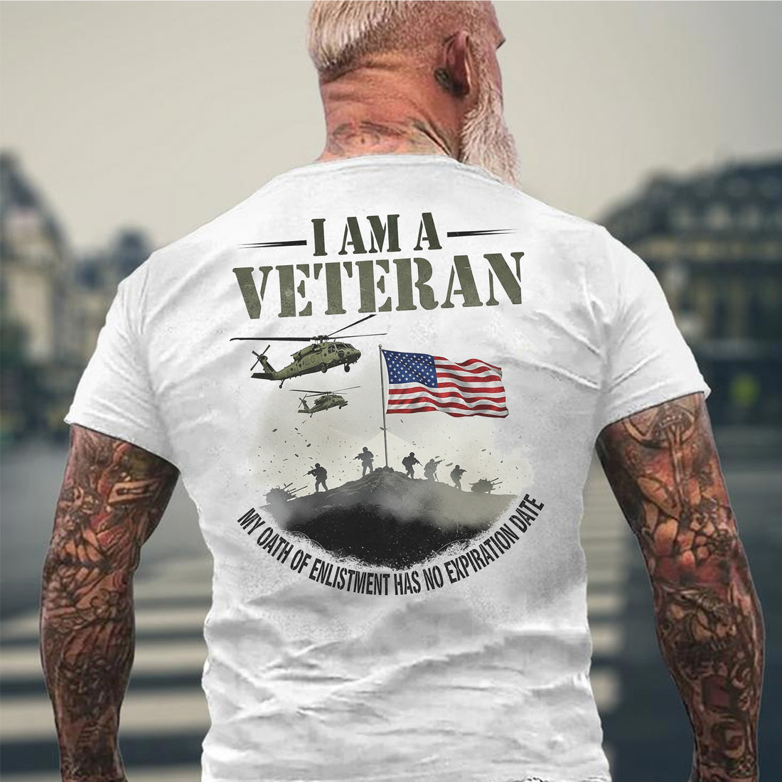 I Am a Veteran My Oath of Enlistment Has No Expiration Date US Military T-Shirt