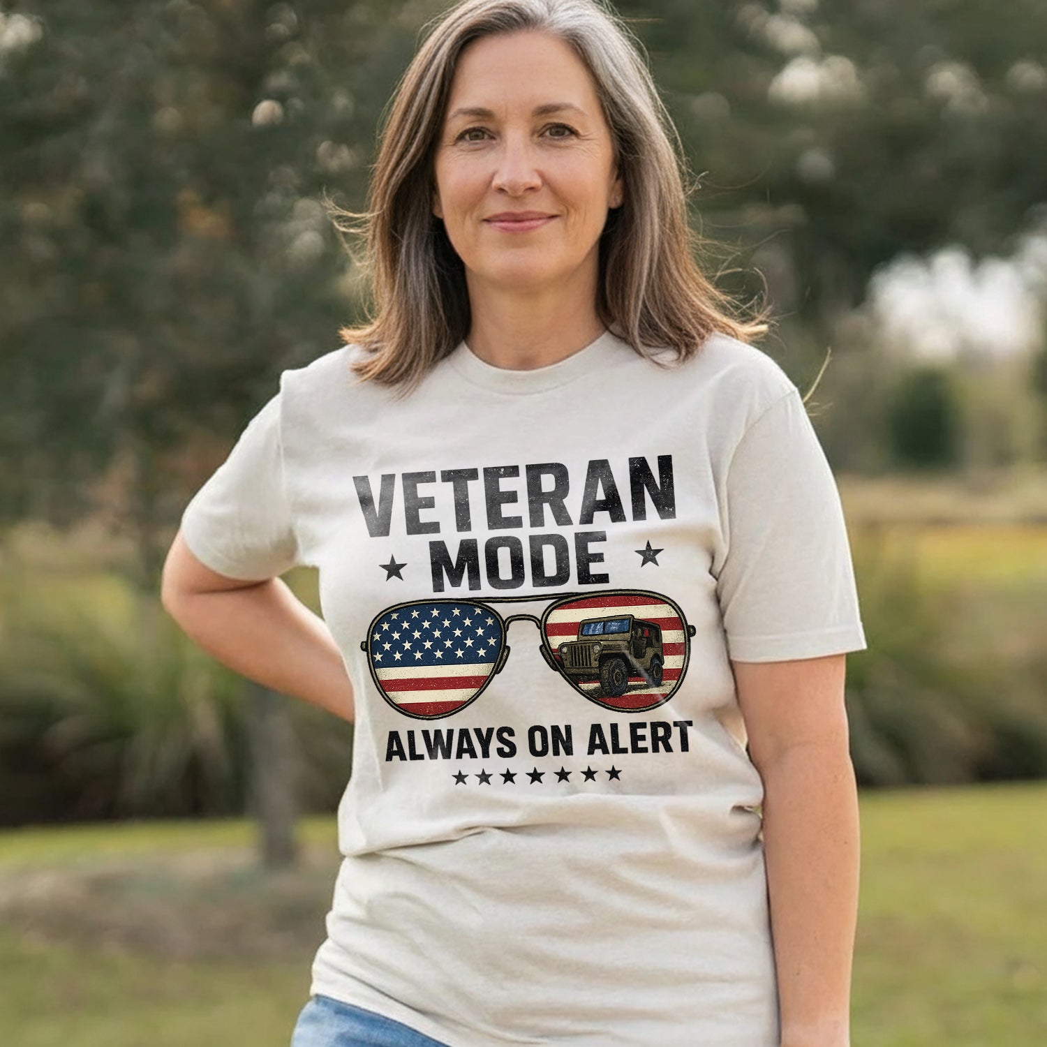 Veteran Mode Always on Alert US Military T-Shirt