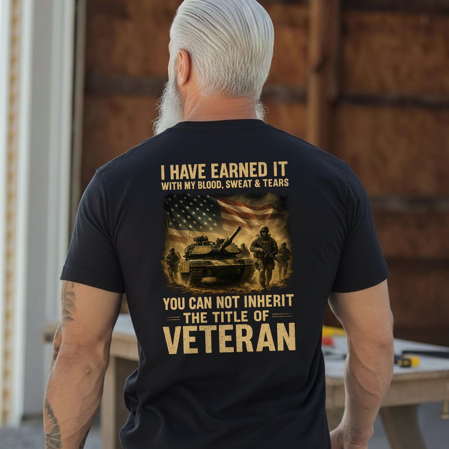 Earned with Blood Sweat and Tears You T-Shirt Secondary image