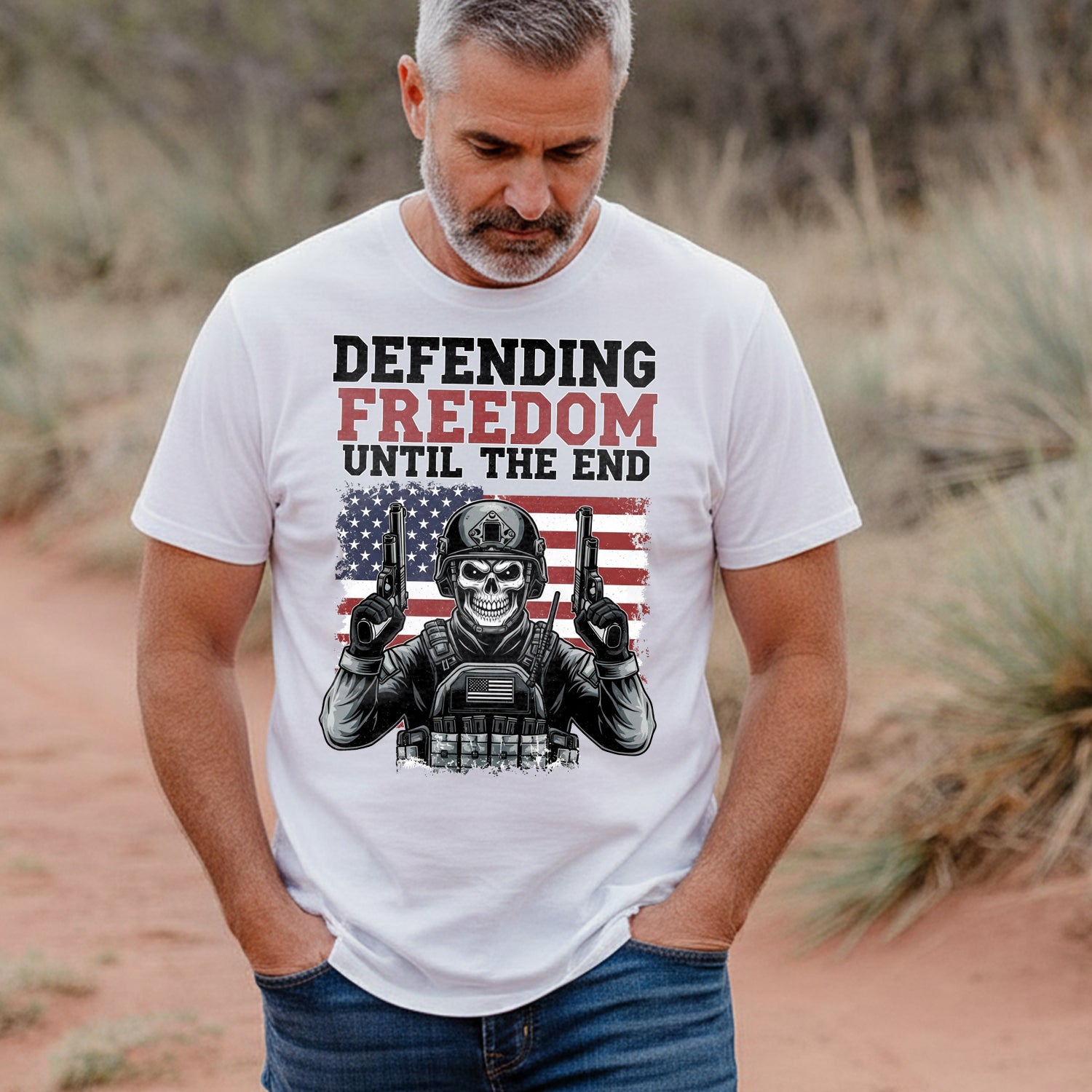Defending Freedom Until the End US T-Shirt