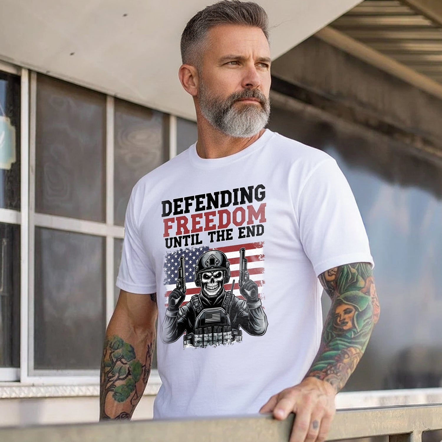 Defending Freedom Until the End US T-Shirt
